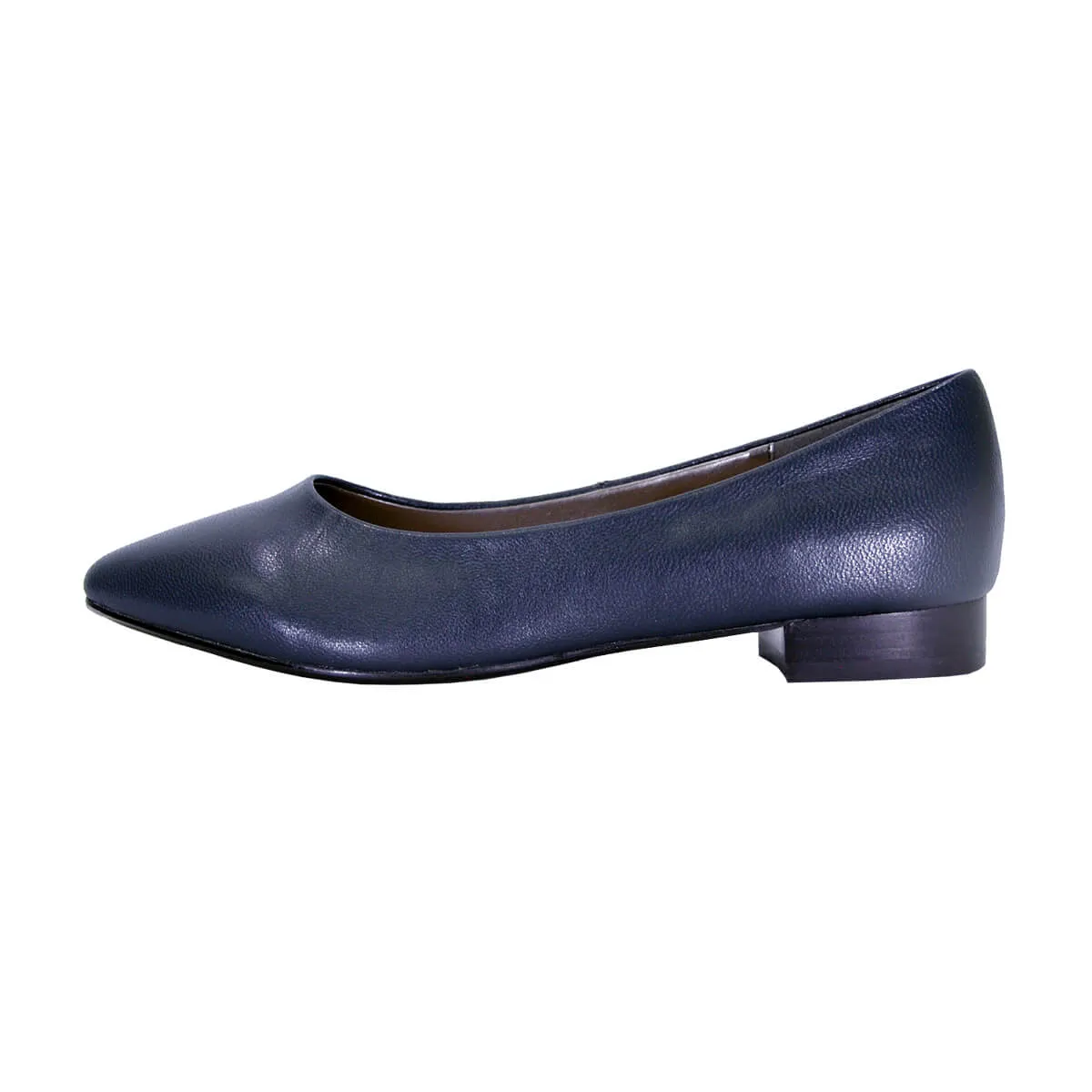 PEERAGE Tasha Women's Wide Width Dress Casual Slip-on Leather Flats