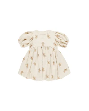 Quincy Mae - Waffle Babydoll Dress (Gingerbread)