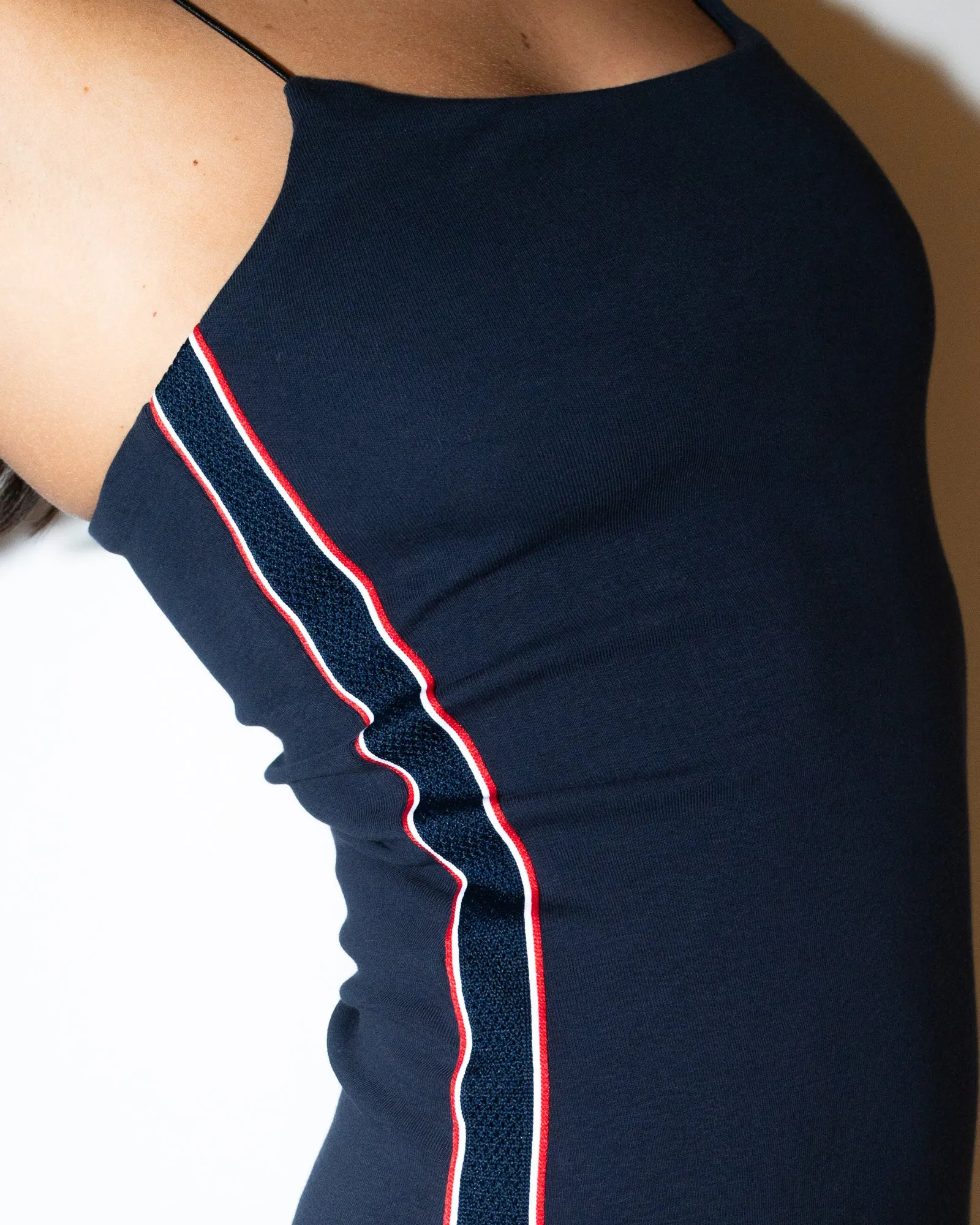 Racer Fitted Mini Dress