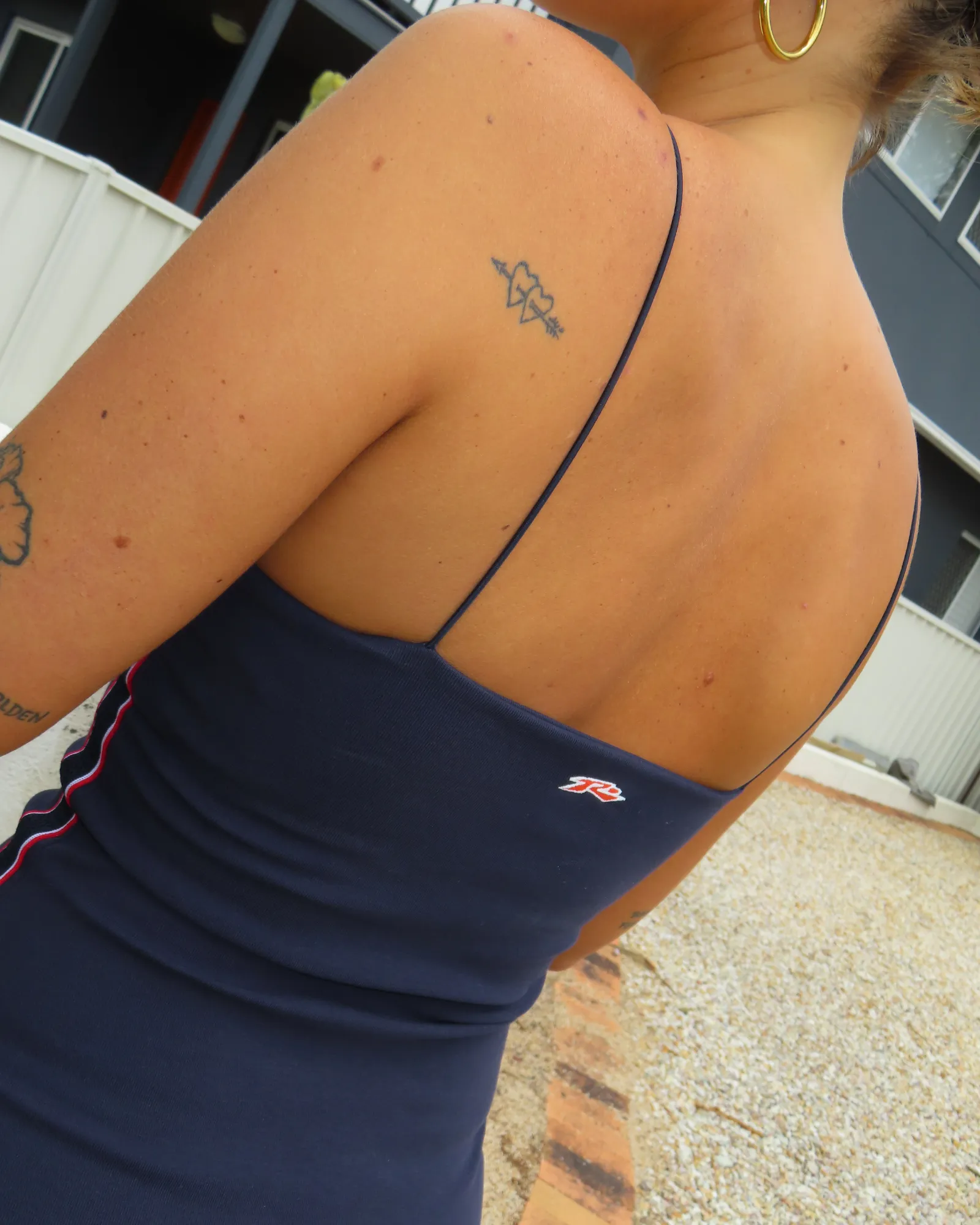 Racer Fitted Mini Dress