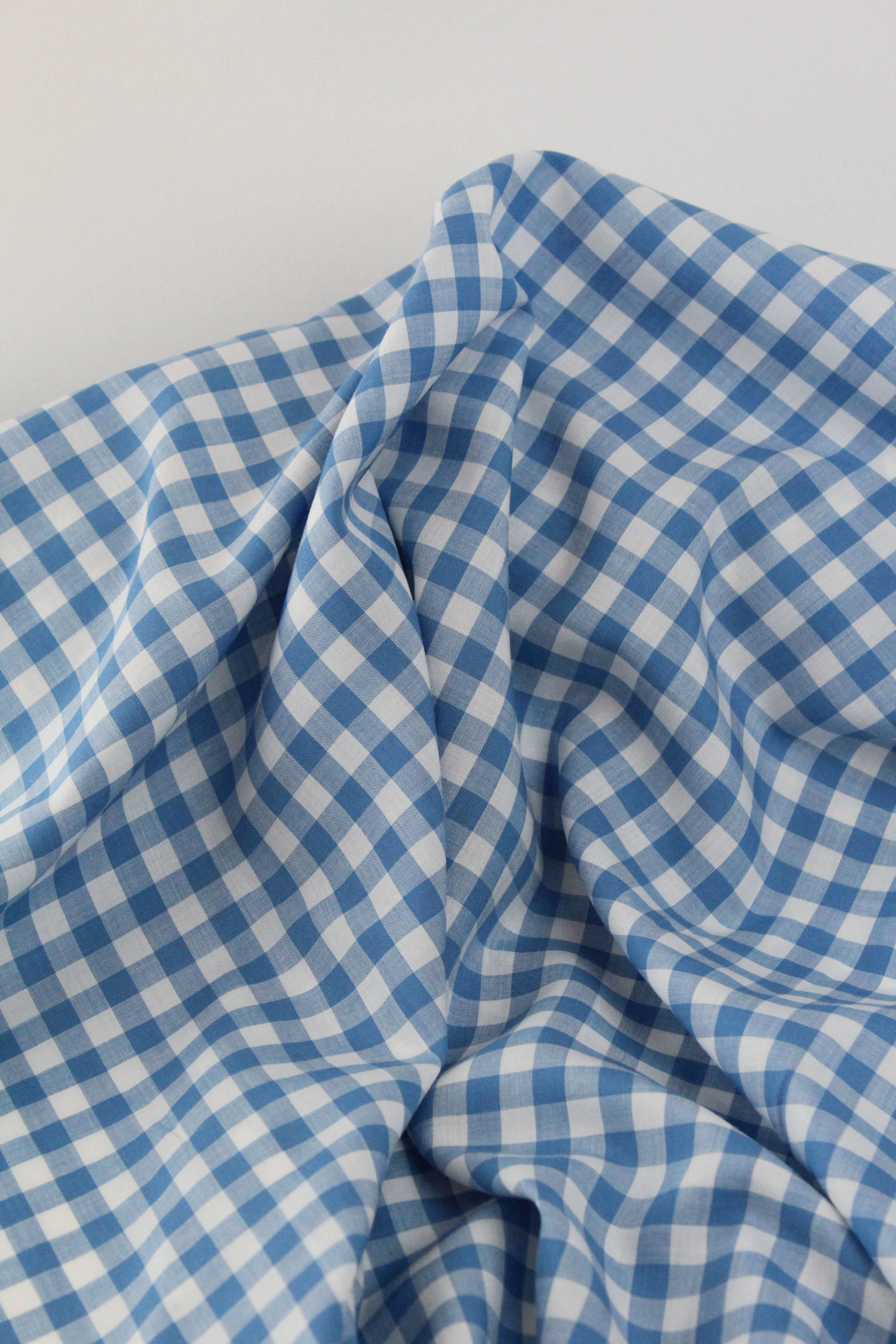 Raquelle - Silk Modal Gingham | Sky