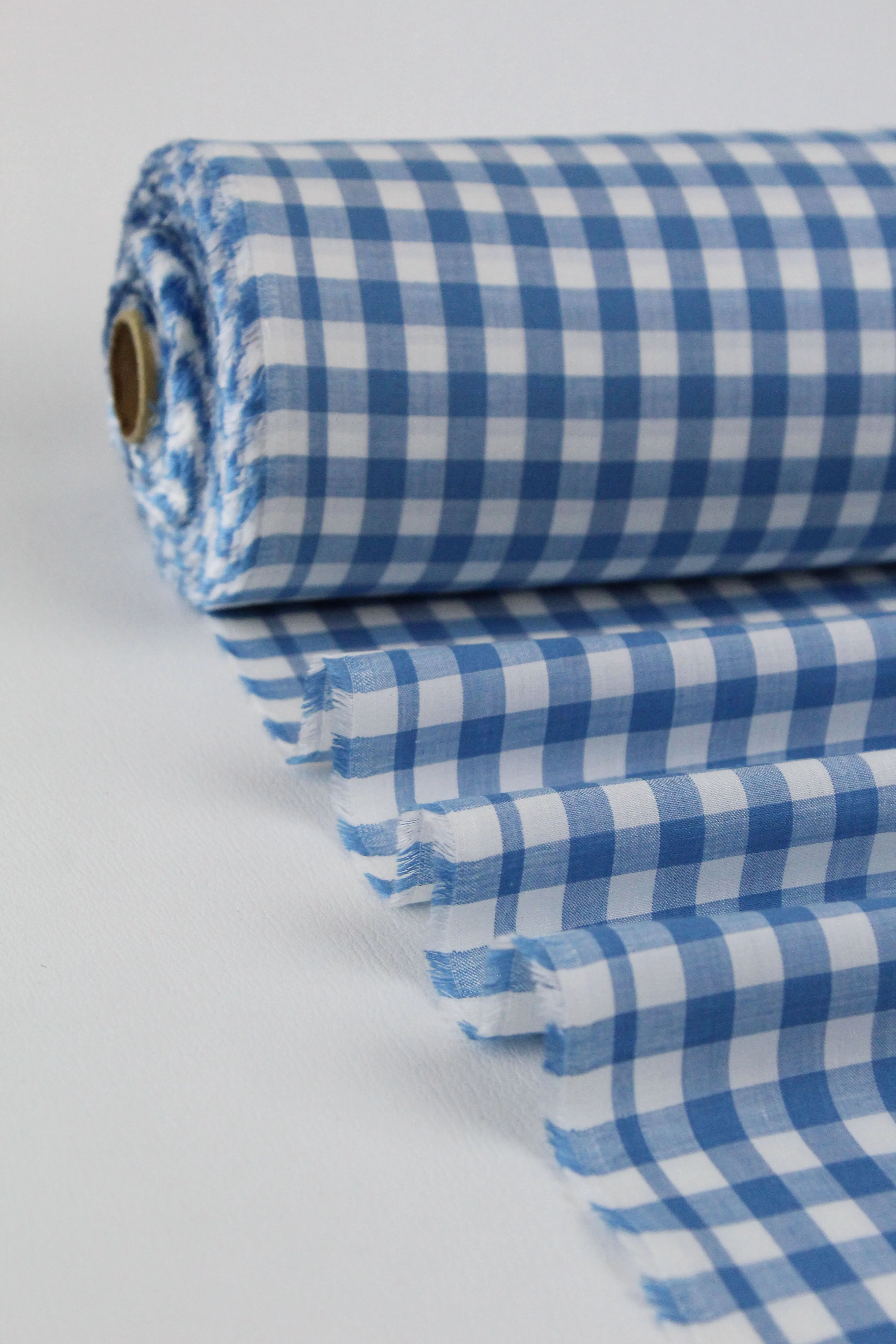 Raquelle - Silk Modal Gingham | Sky
