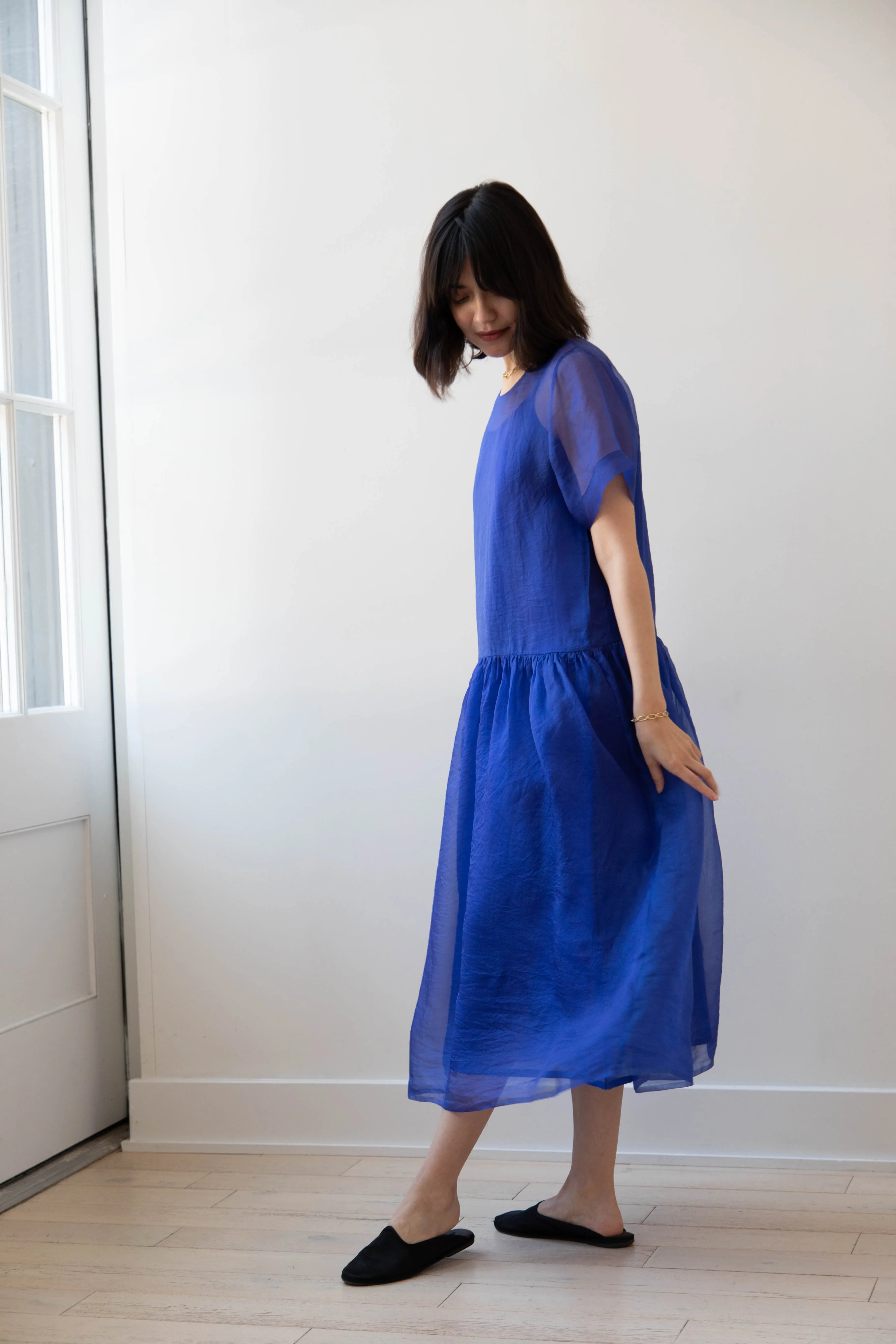 RB by Runaway Bicycle | Silk Organza Coco Dress in Cobalt