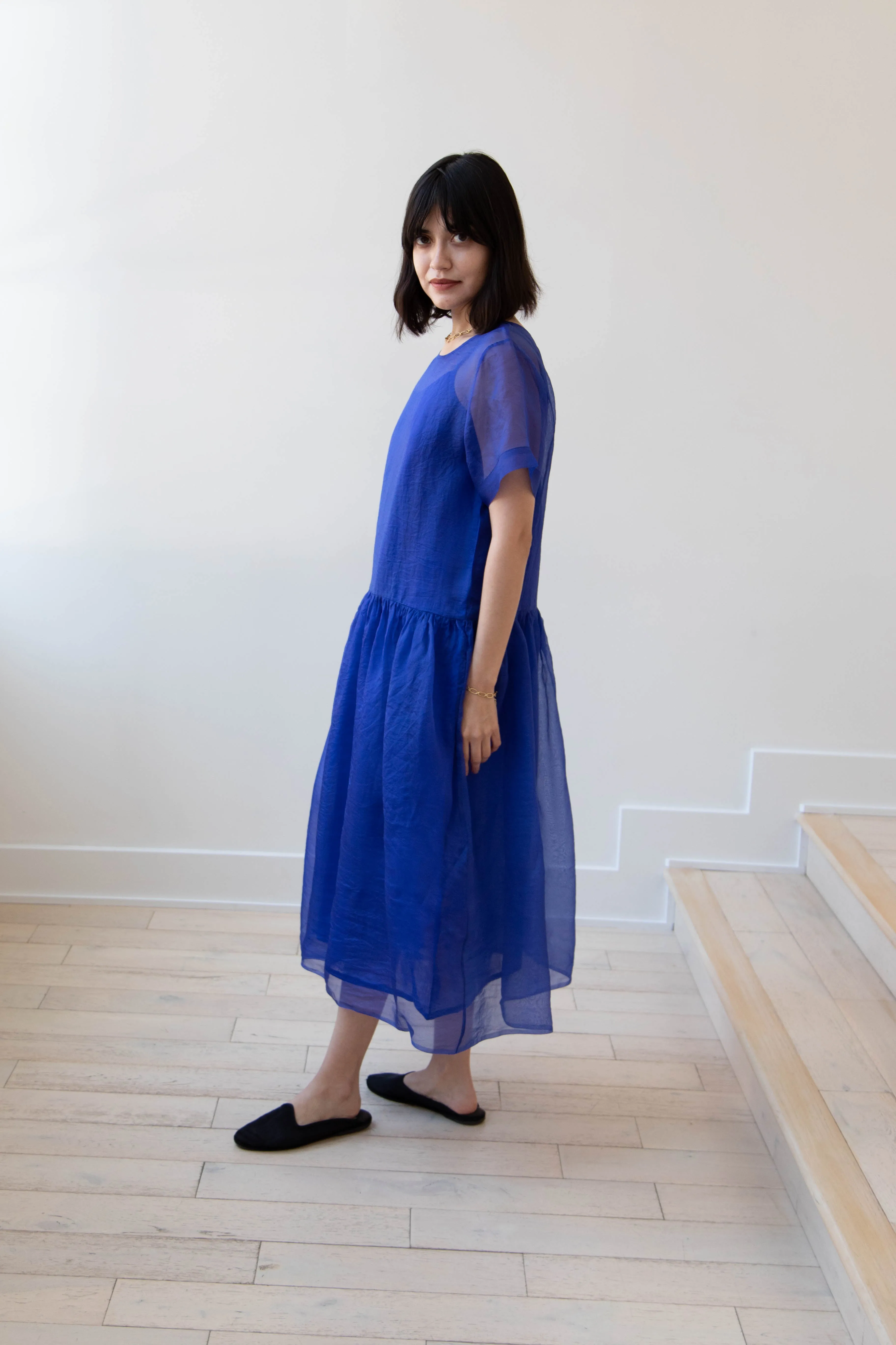 RB by Runaway Bicycle | Silk Organza Coco Dress in Cobalt