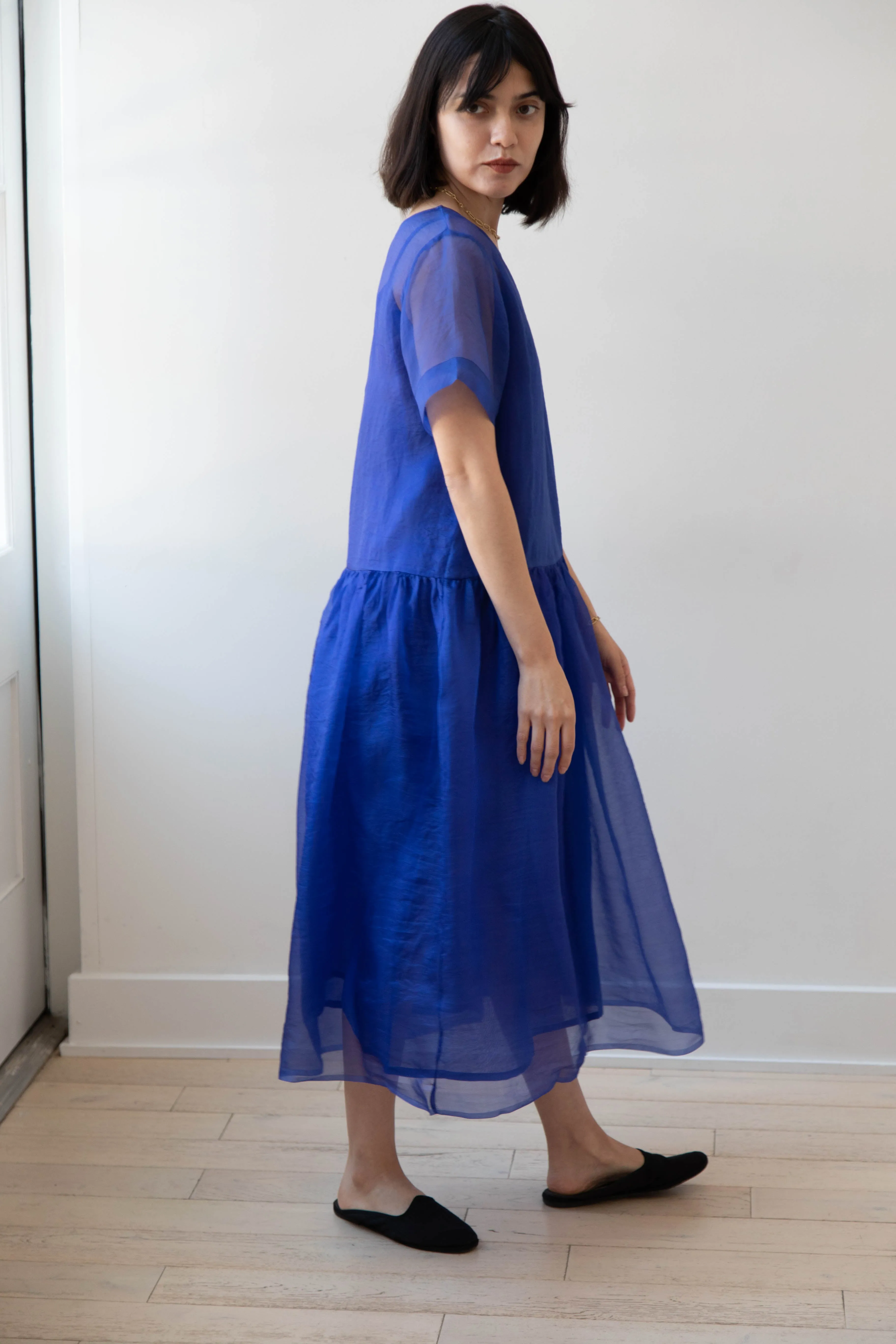 RB by Runaway Bicycle | Silk Organza Coco Dress in Cobalt