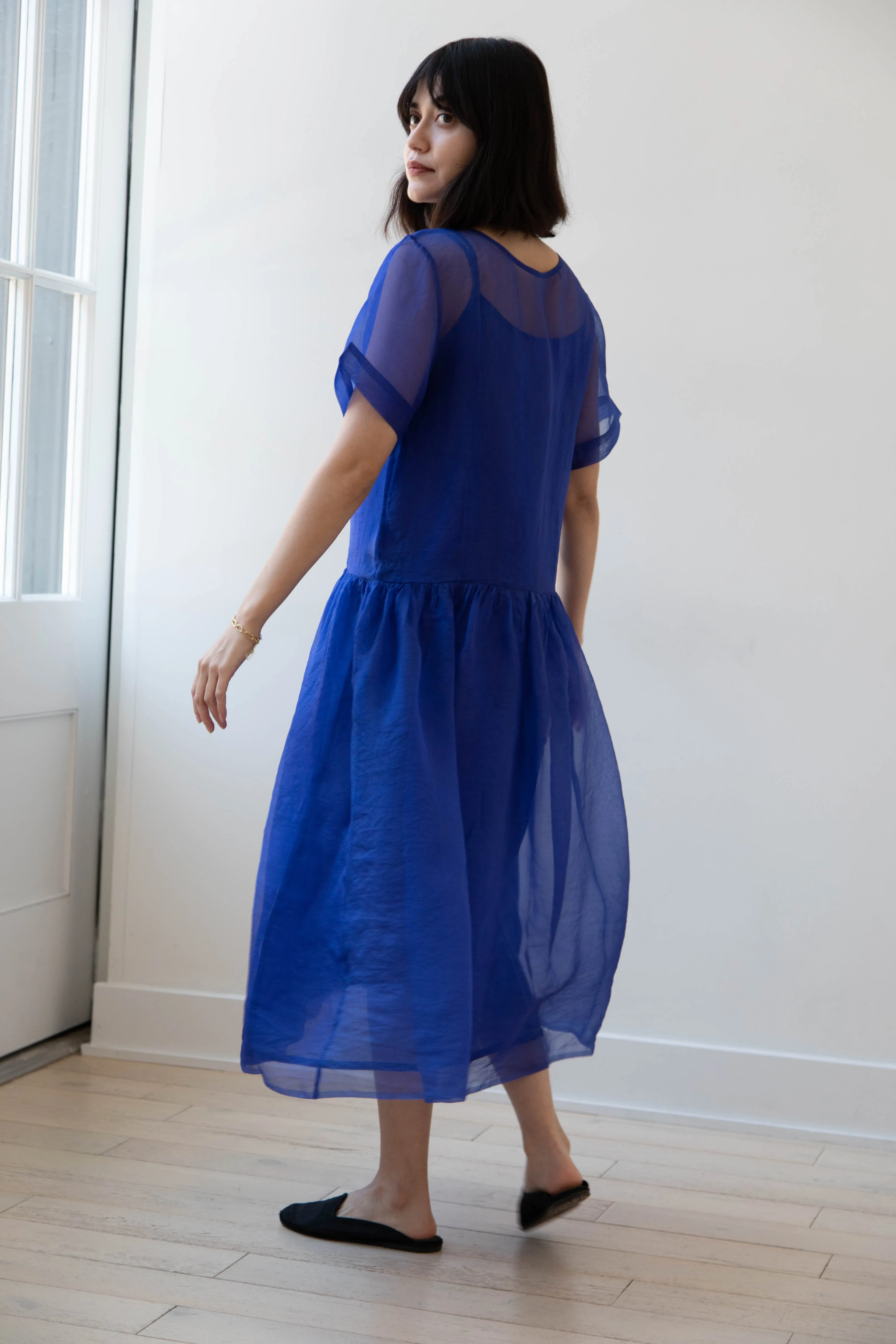 RB by Runaway Bicycle | Silk Organza Coco Dress in Cobalt