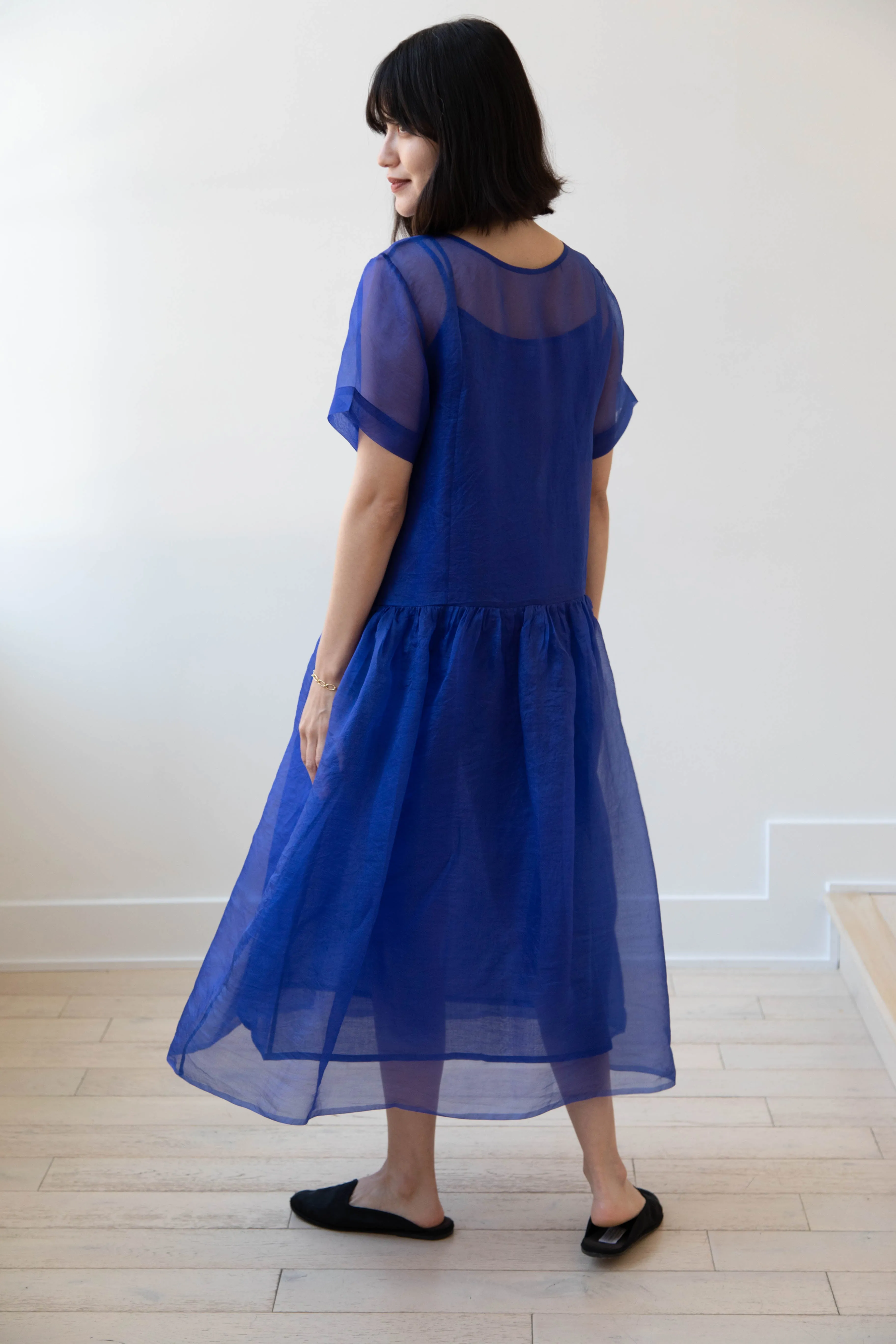 RB by Runaway Bicycle | Silk Organza Coco Dress in Cobalt