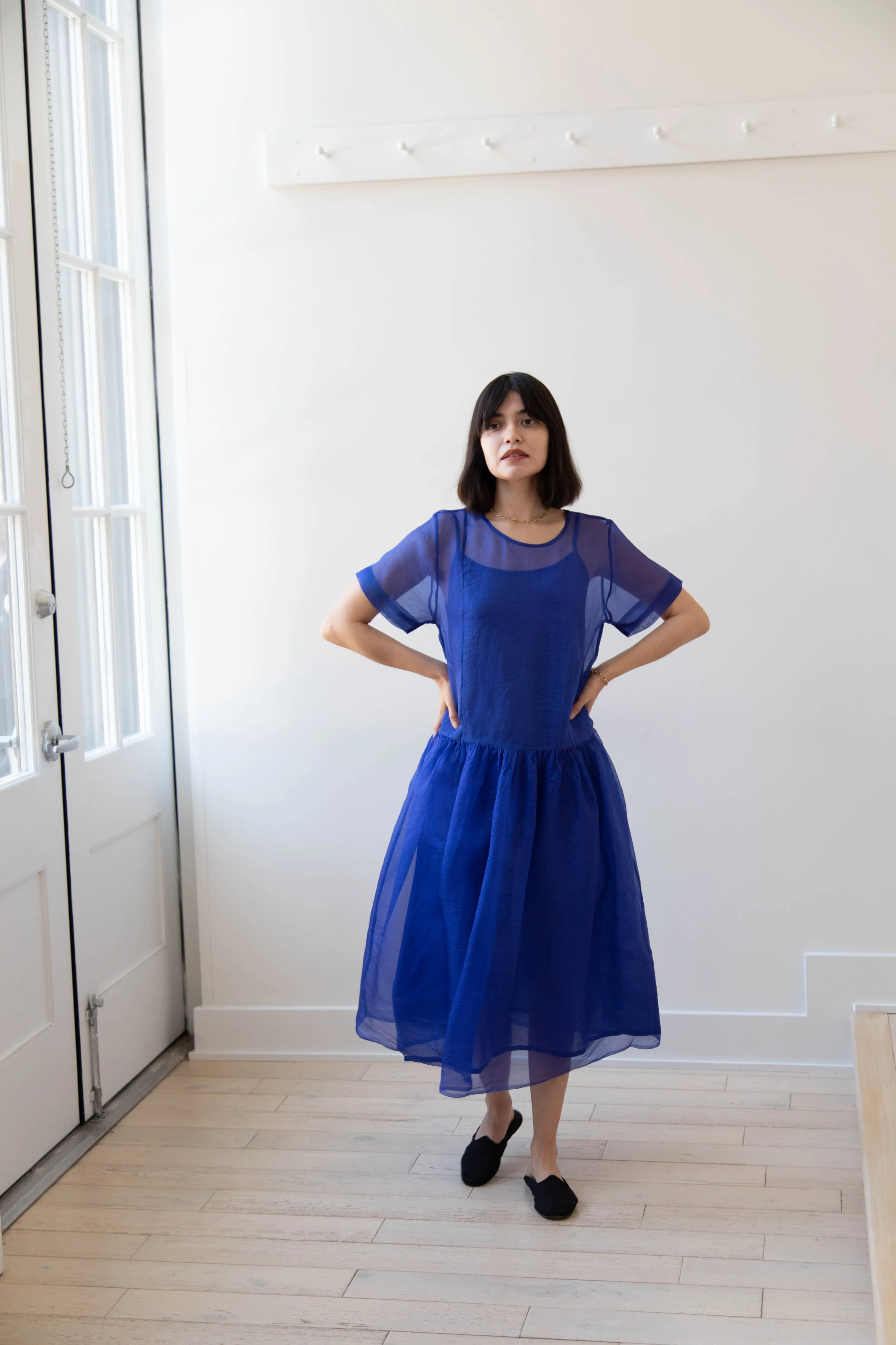 RB by Runaway Bicycle | Silk Organza Coco Dress in Cobalt
