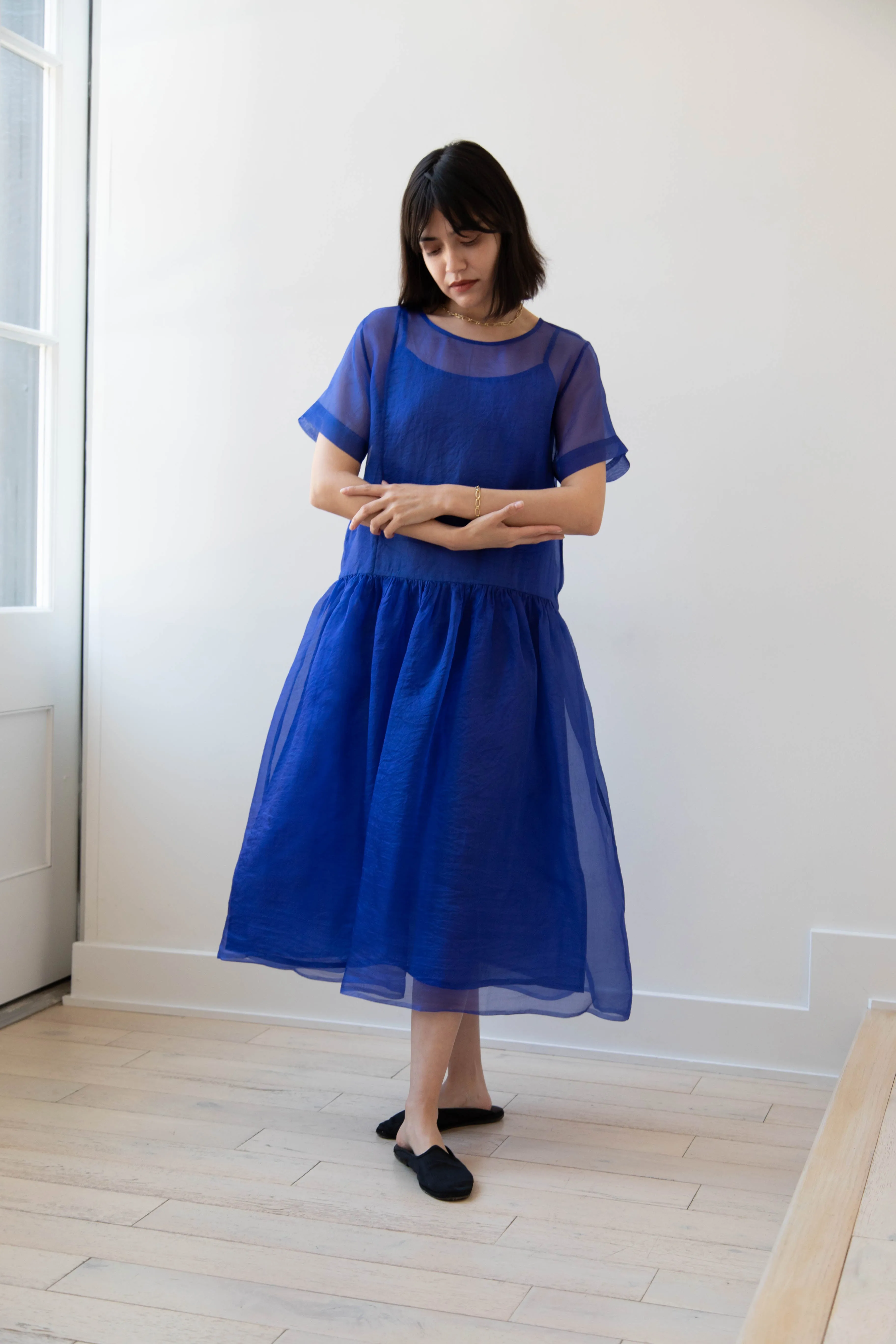 RB by Runaway Bicycle | Silk Organza Coco Dress in Cobalt