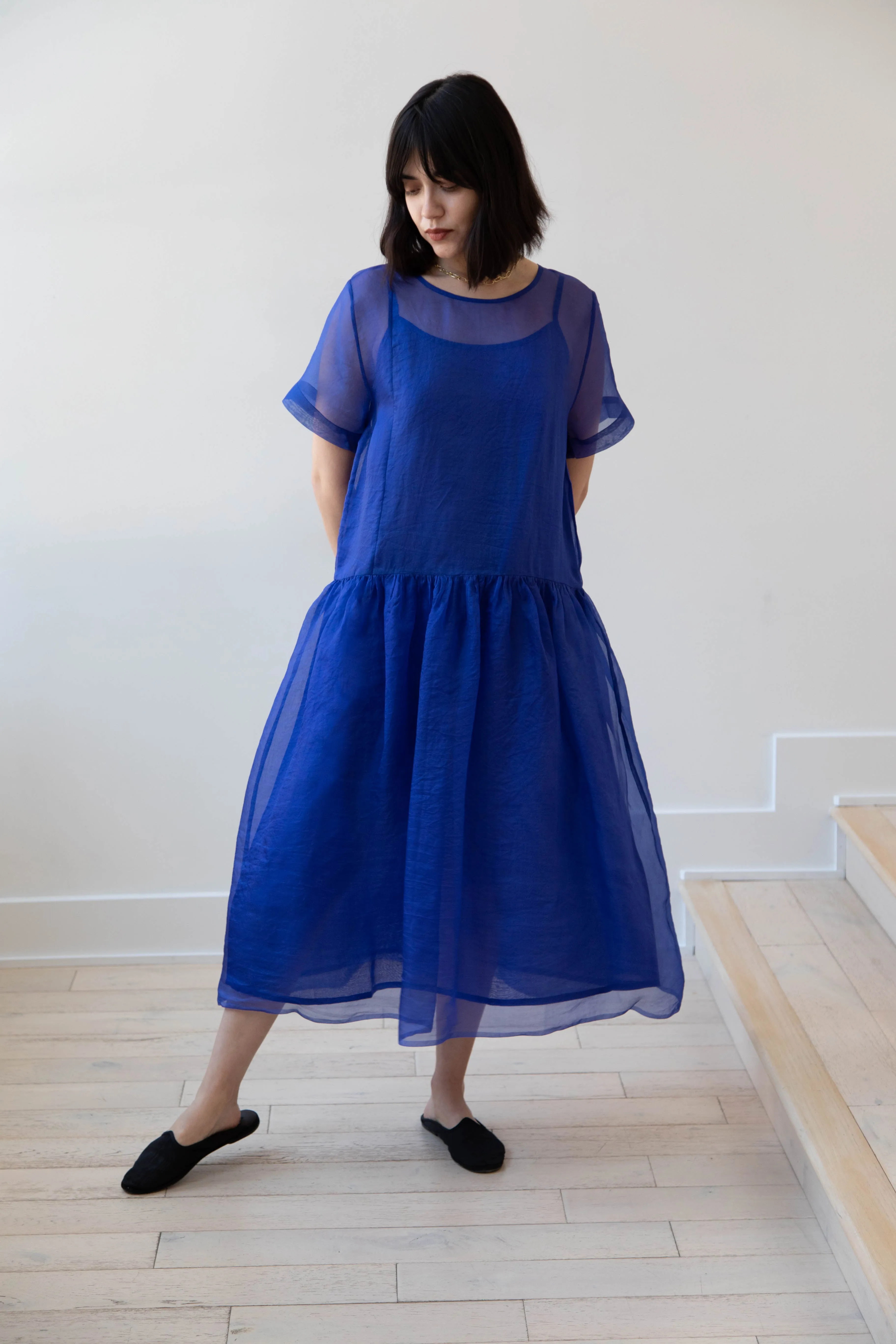 RB by Runaway Bicycle | Silk Organza Coco Dress in Cobalt