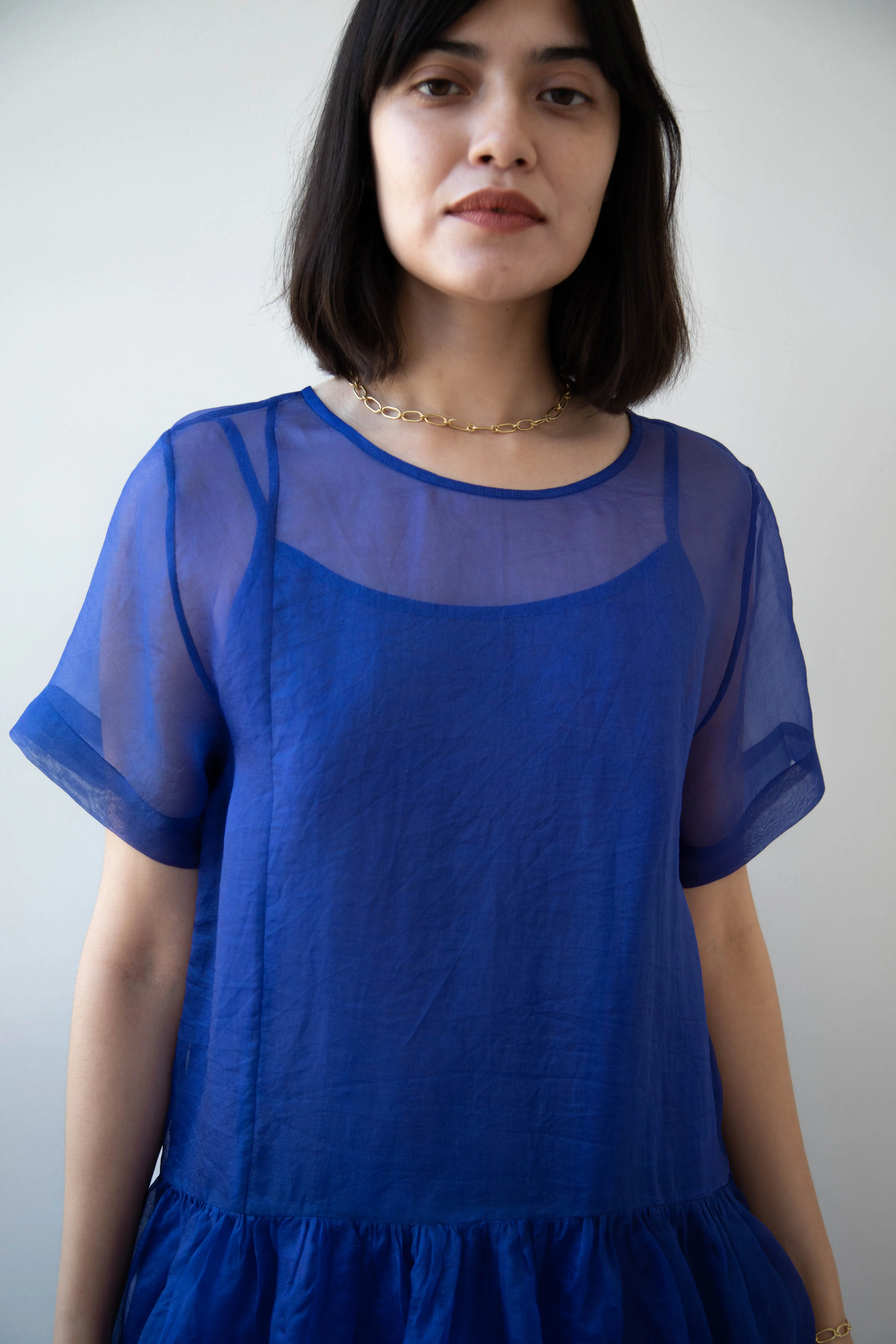 RB by Runaway Bicycle | Silk Organza Coco Dress in Cobalt