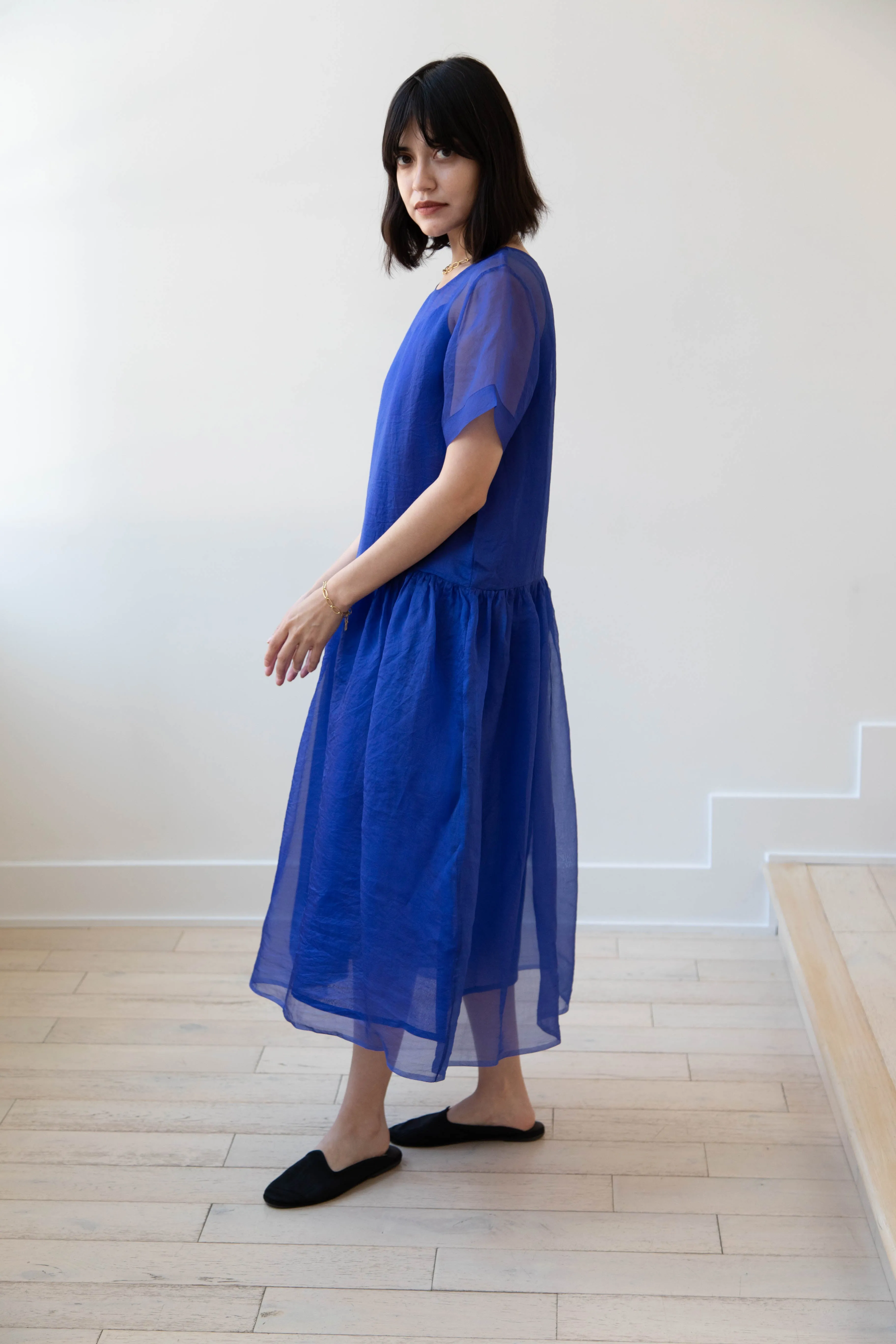 RB by Runaway Bicycle | Silk Organza Coco Dress in Cobalt