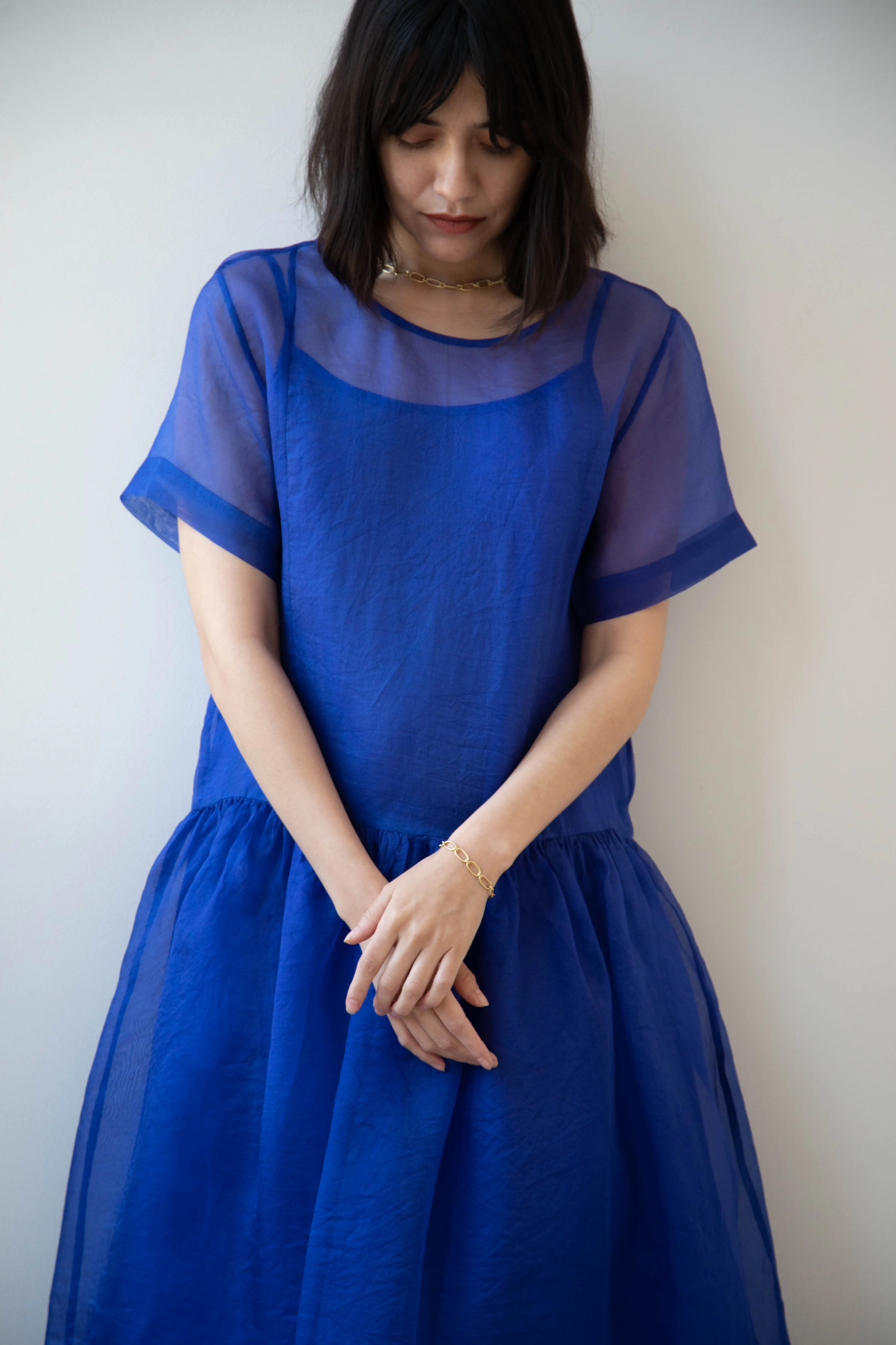 RB by Runaway Bicycle | Silk Organza Coco Dress in Cobalt