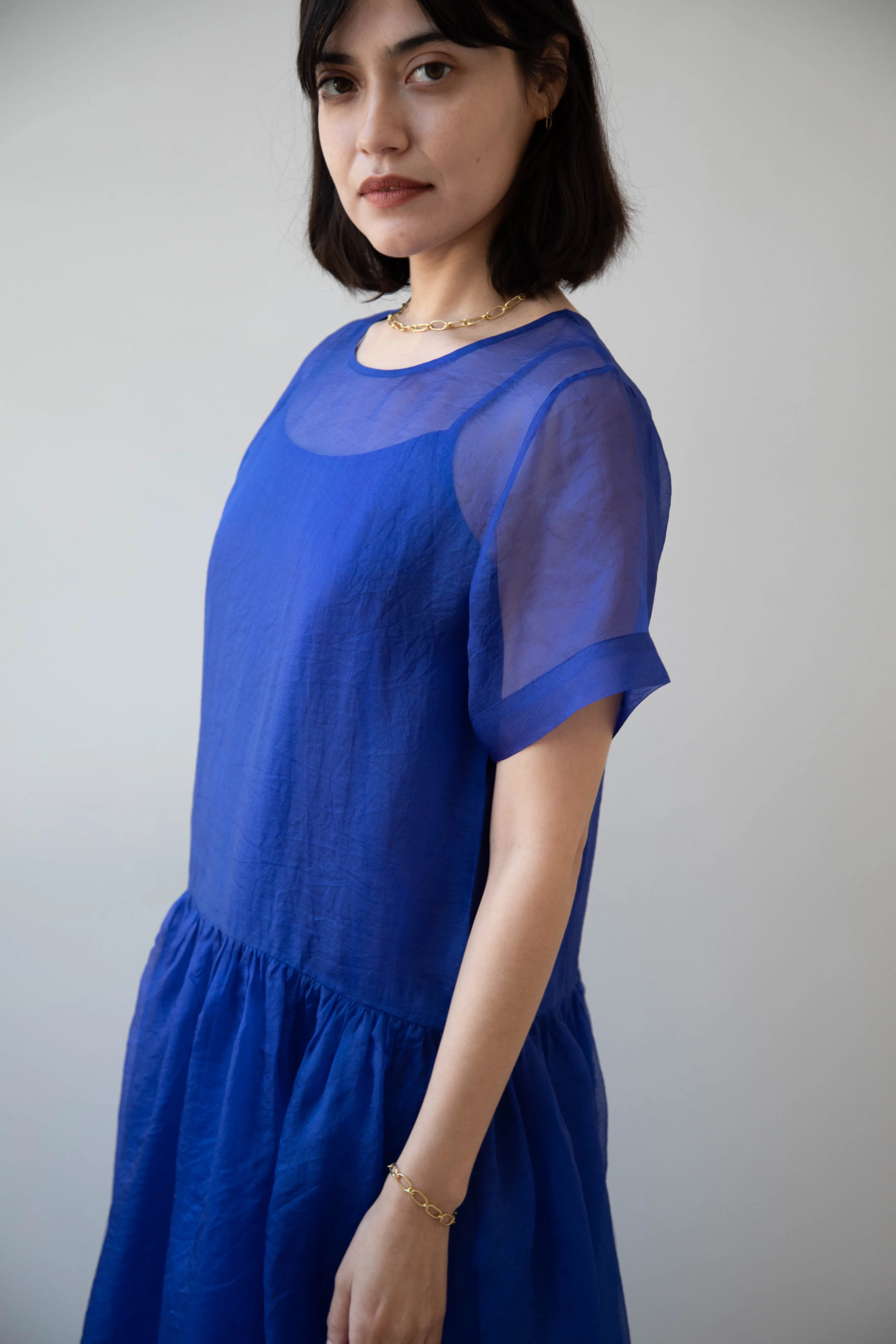 RB by Runaway Bicycle | Silk Organza Coco Dress in Cobalt
