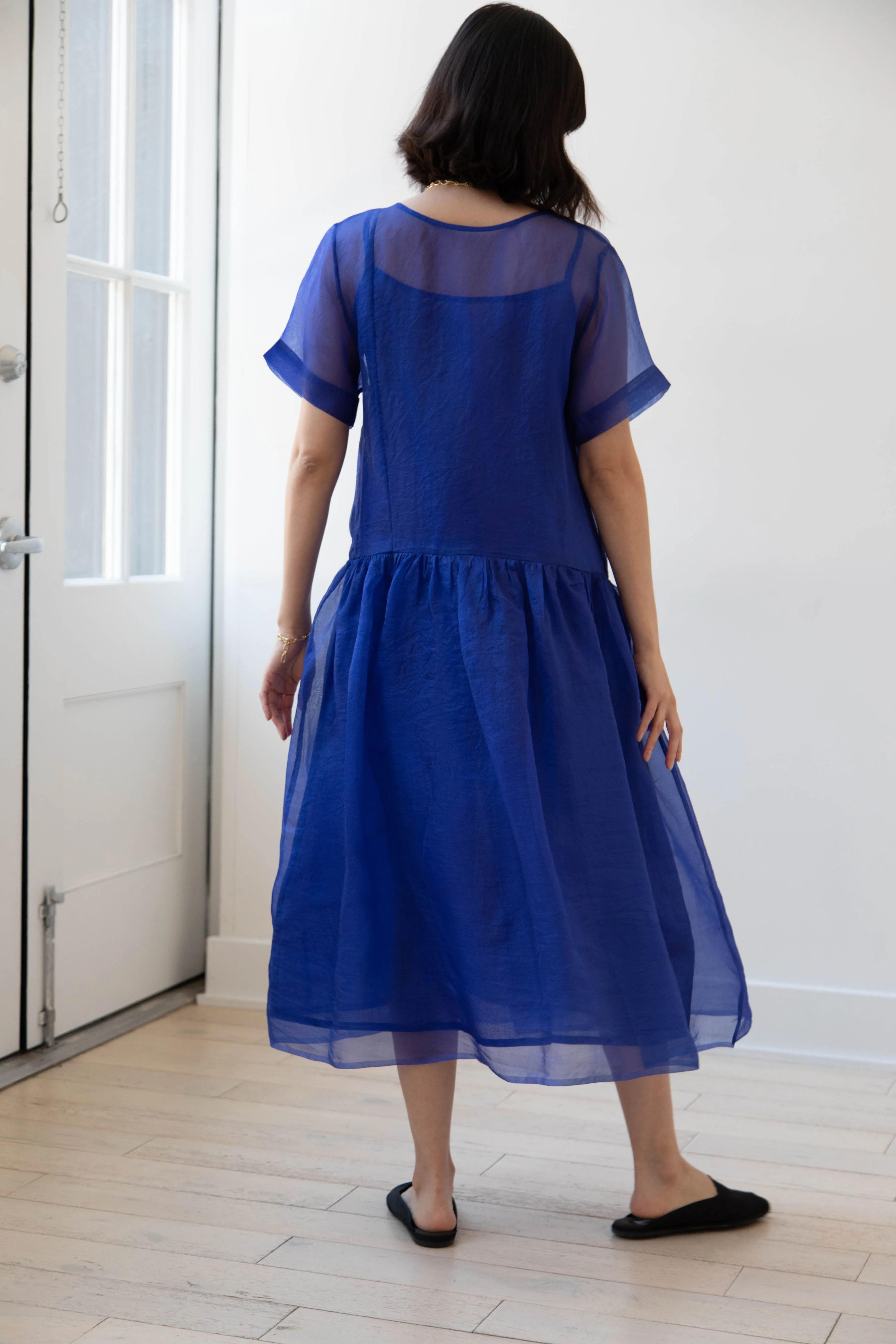 RB by Runaway Bicycle | Silk Organza Coco Dress in Cobalt
