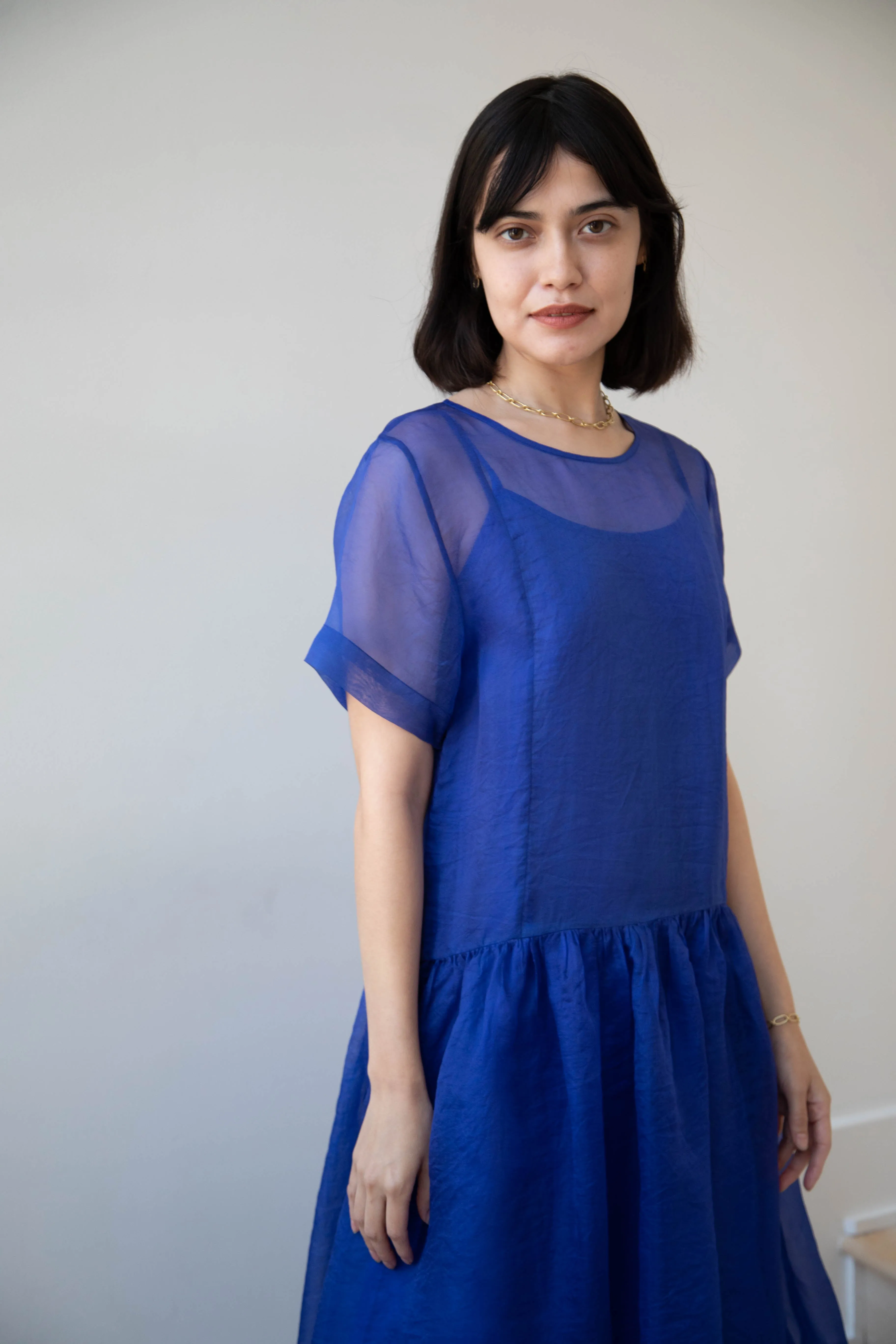 RB by Runaway Bicycle | Silk Organza Coco Dress in Cobalt
