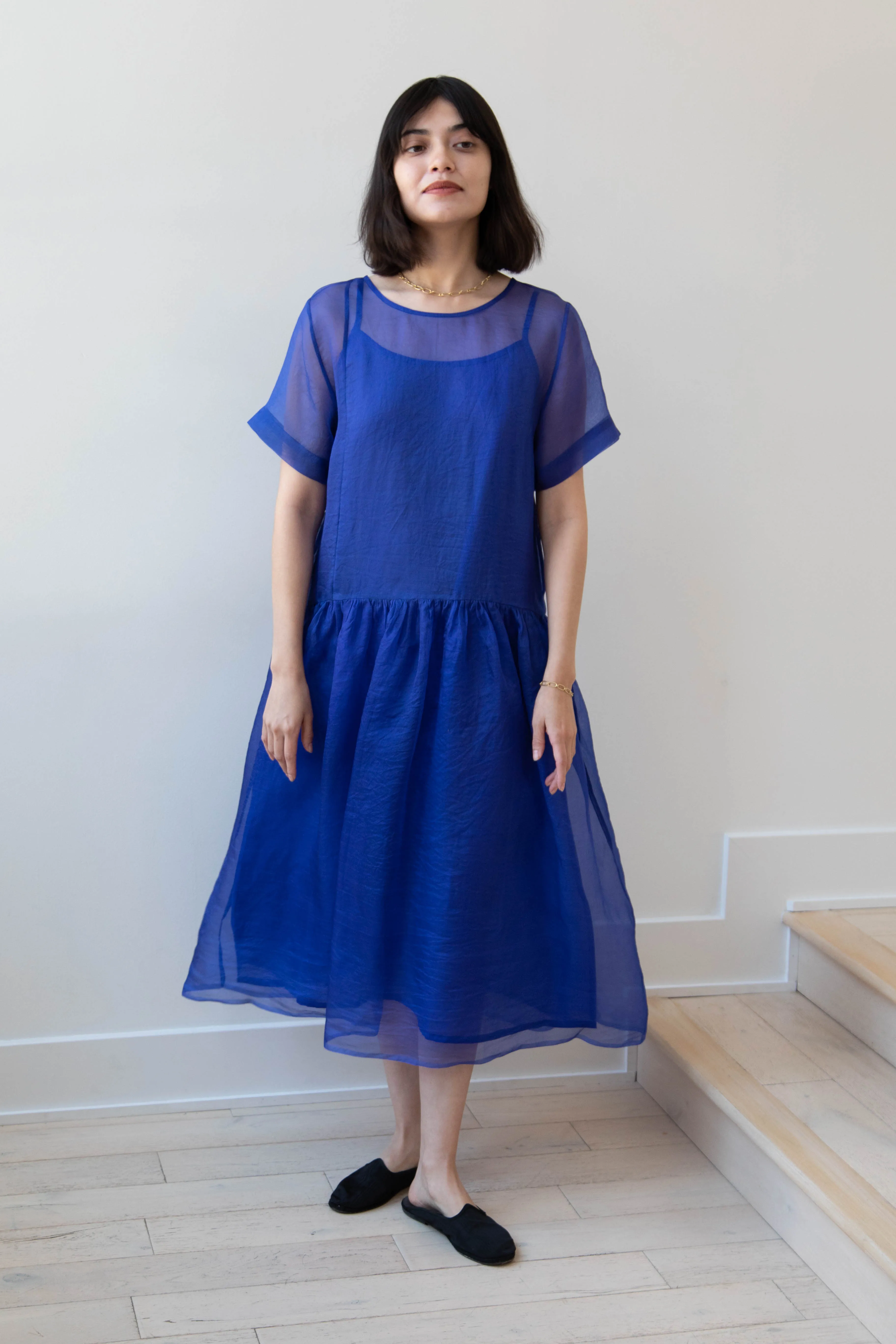 RB by Runaway Bicycle | Silk Organza Coco Dress in Cobalt