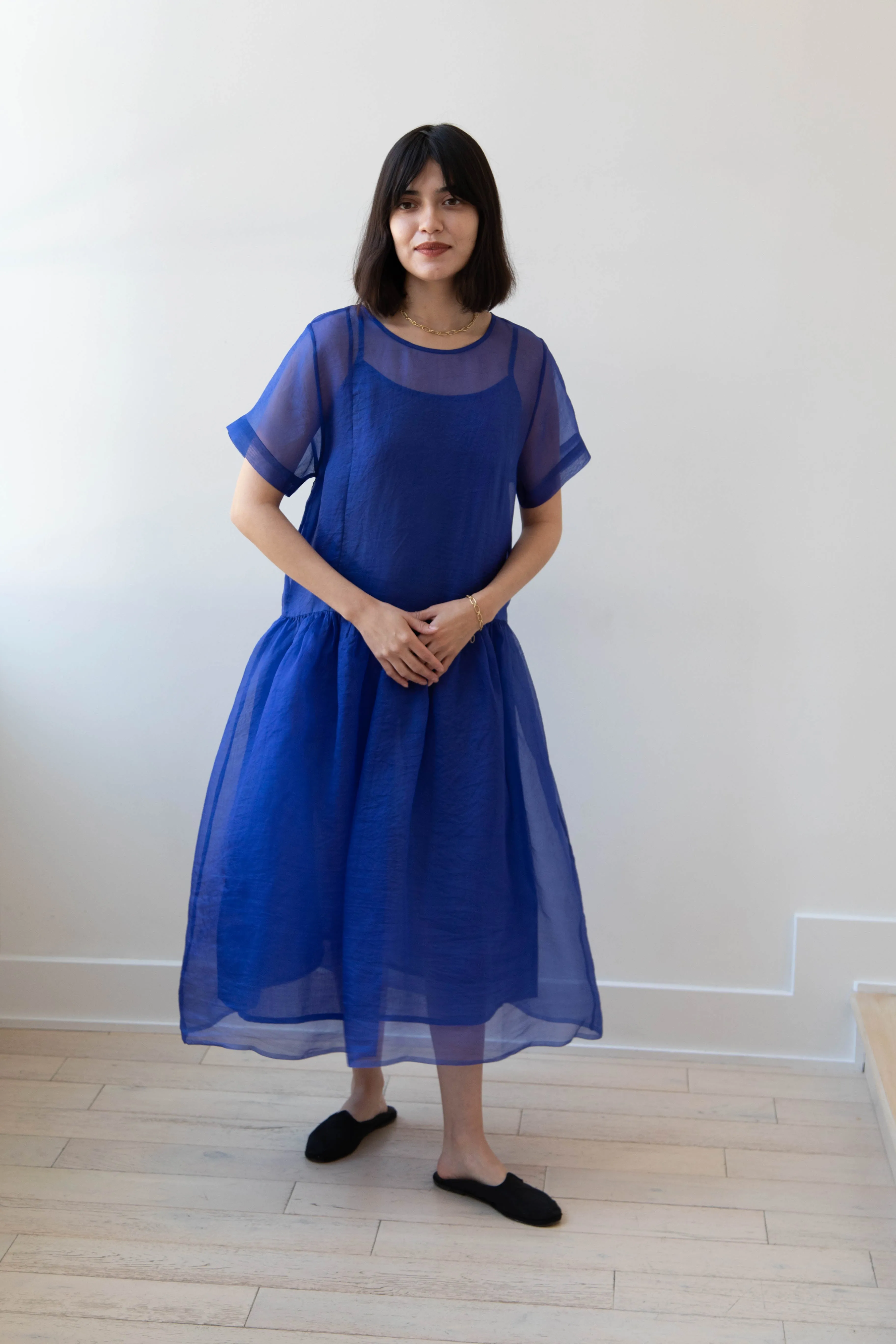 RB by Runaway Bicycle | Silk Organza Coco Dress in Cobalt