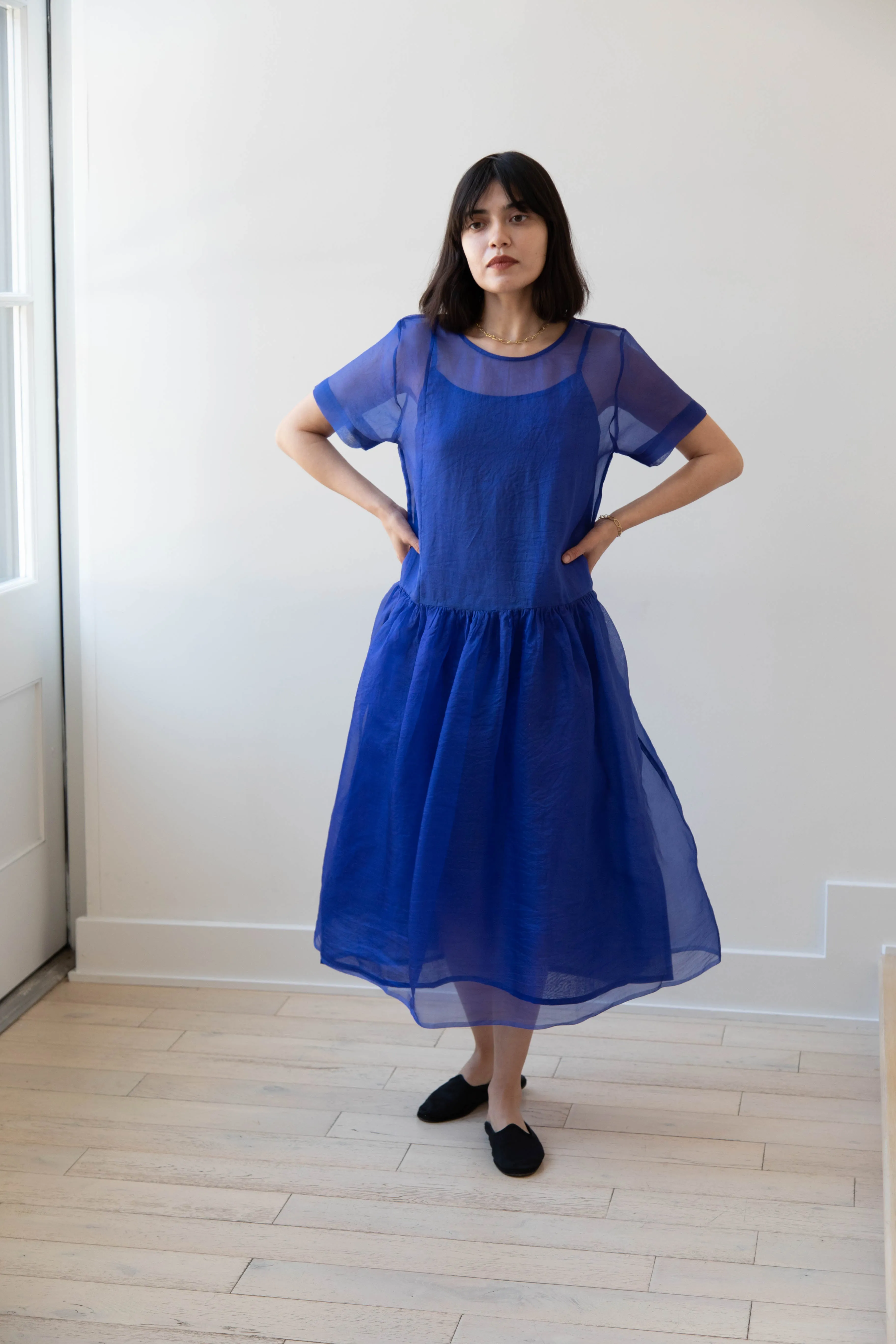 RB by Runaway Bicycle | Silk Organza Coco Dress in Cobalt