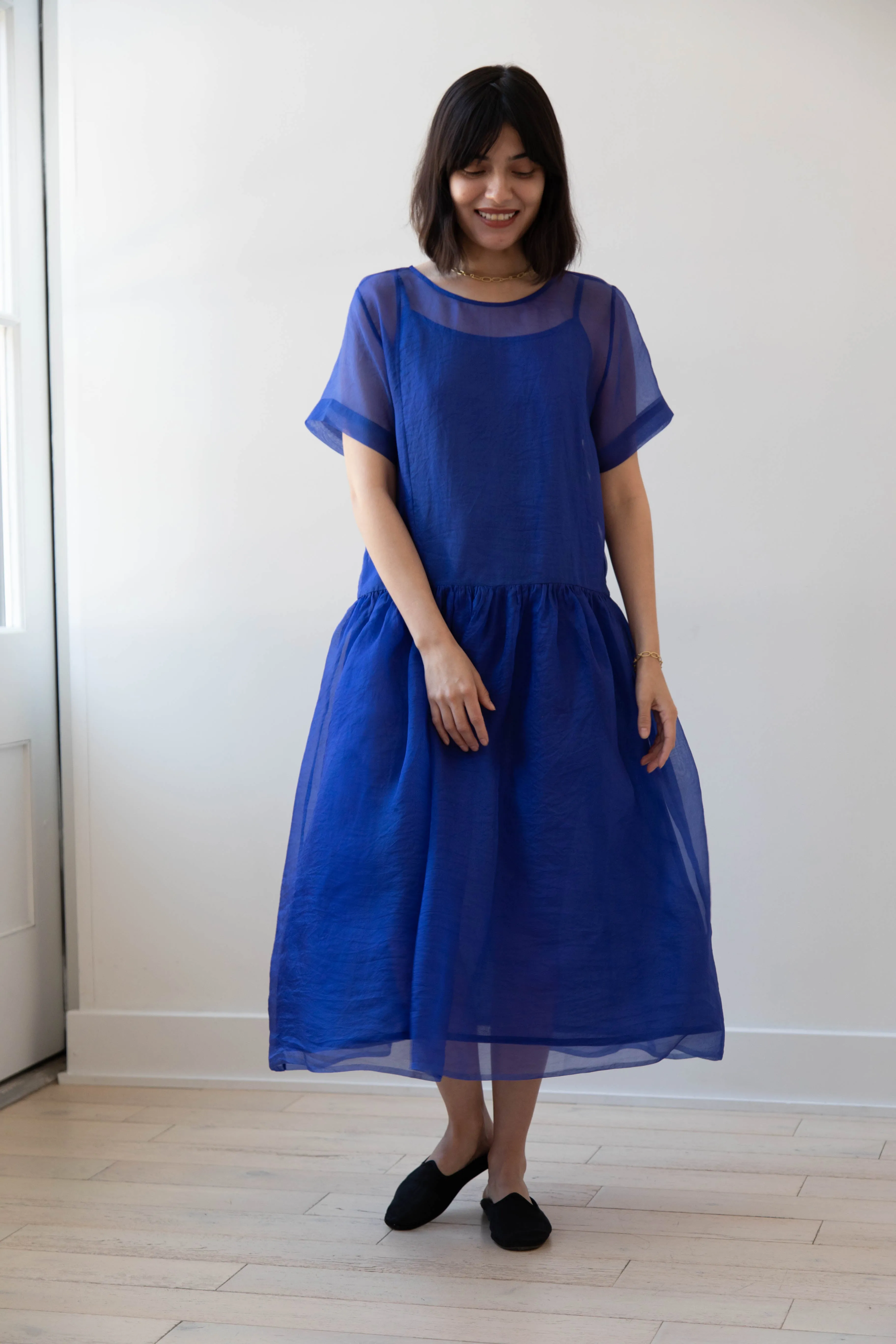 RB by Runaway Bicycle | Silk Organza Coco Dress in Cobalt