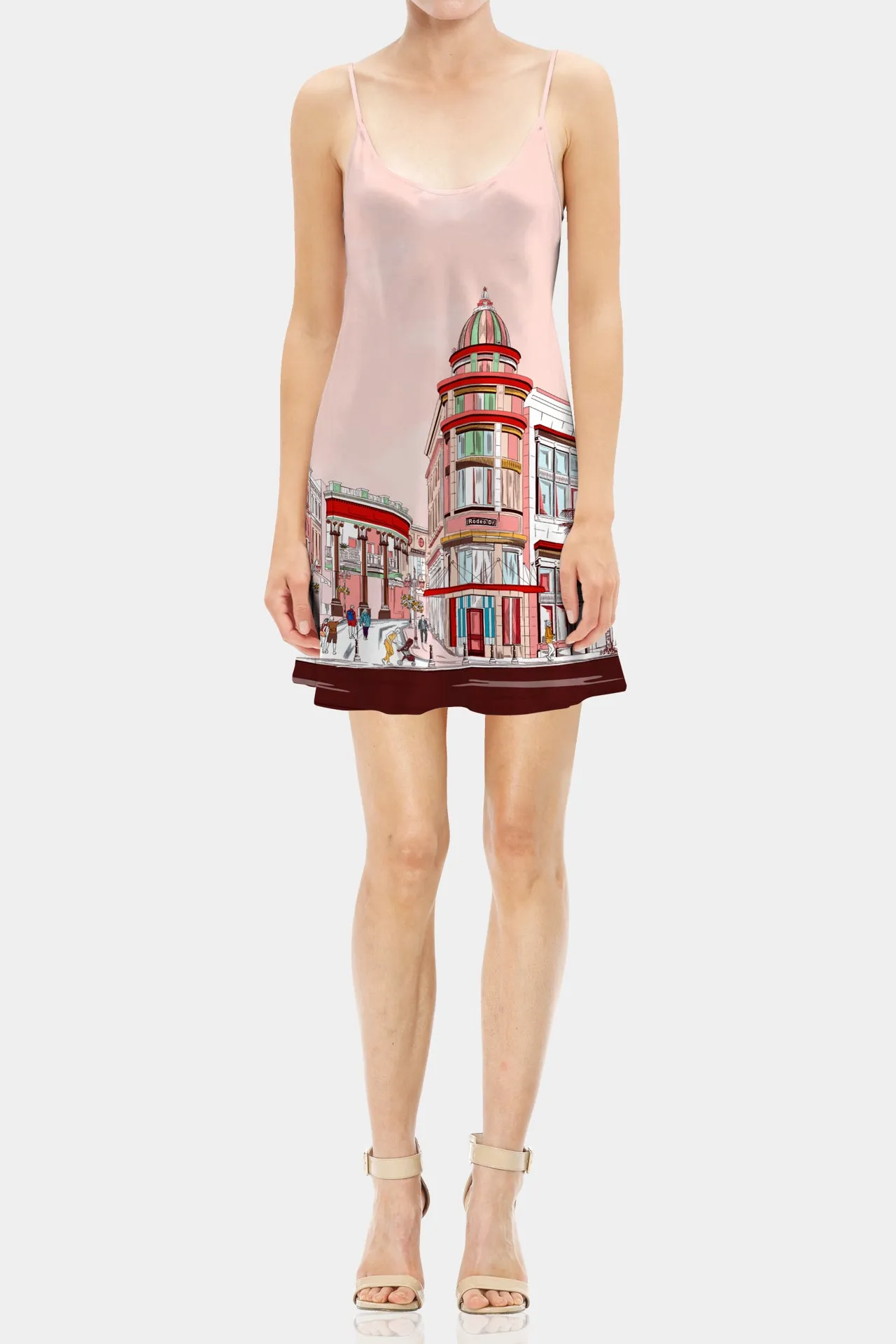 Rodeo Drive Print Cami Short Dress