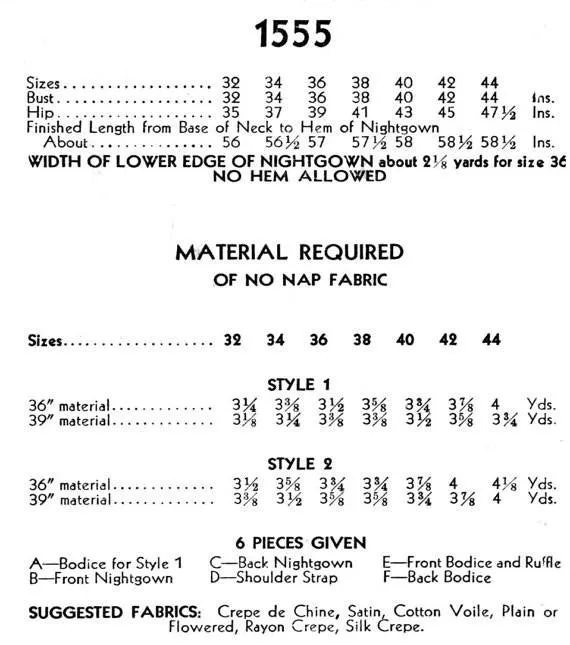 S-1555 PDF | bust 38"