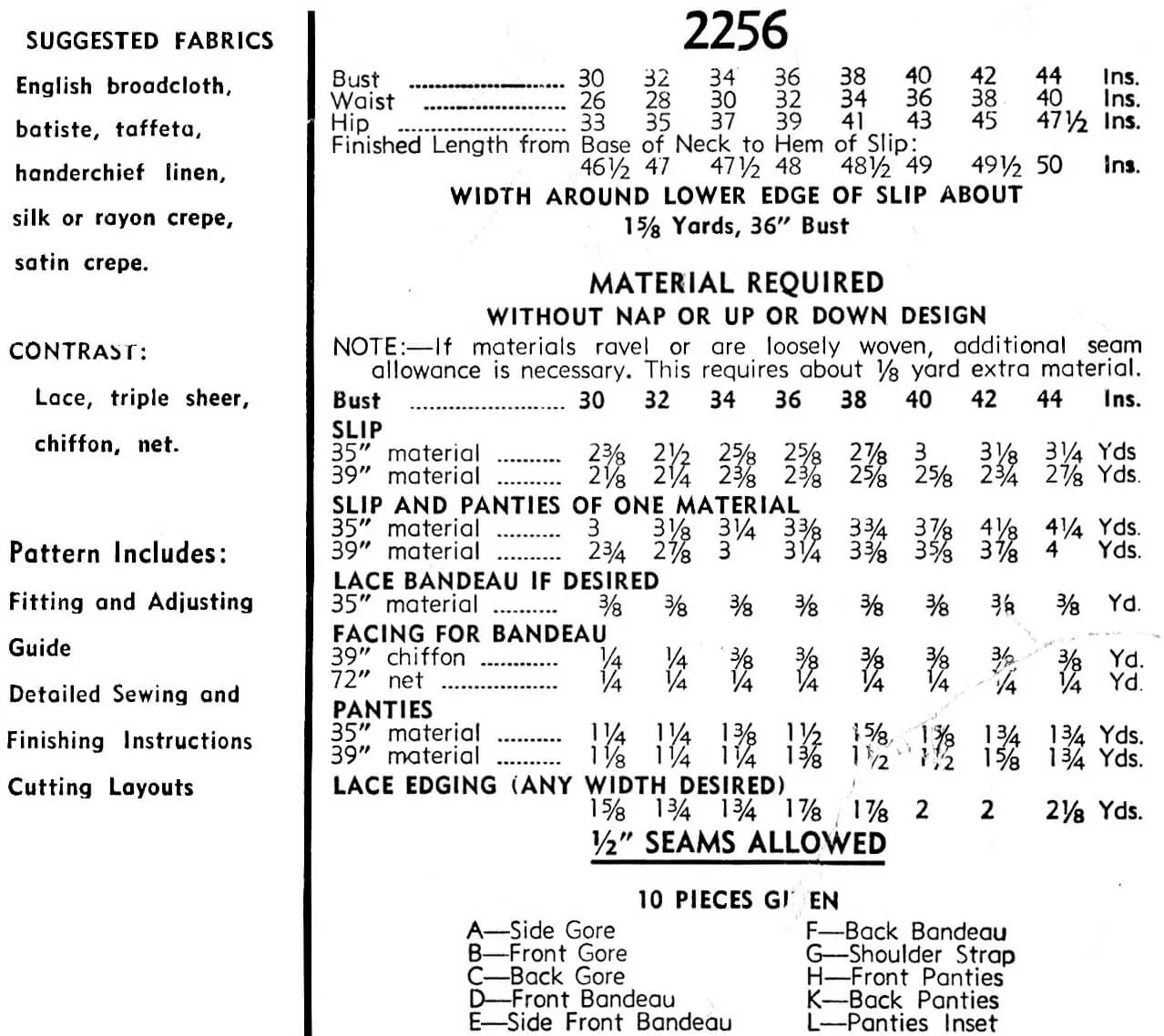S-2256 | multi-size options