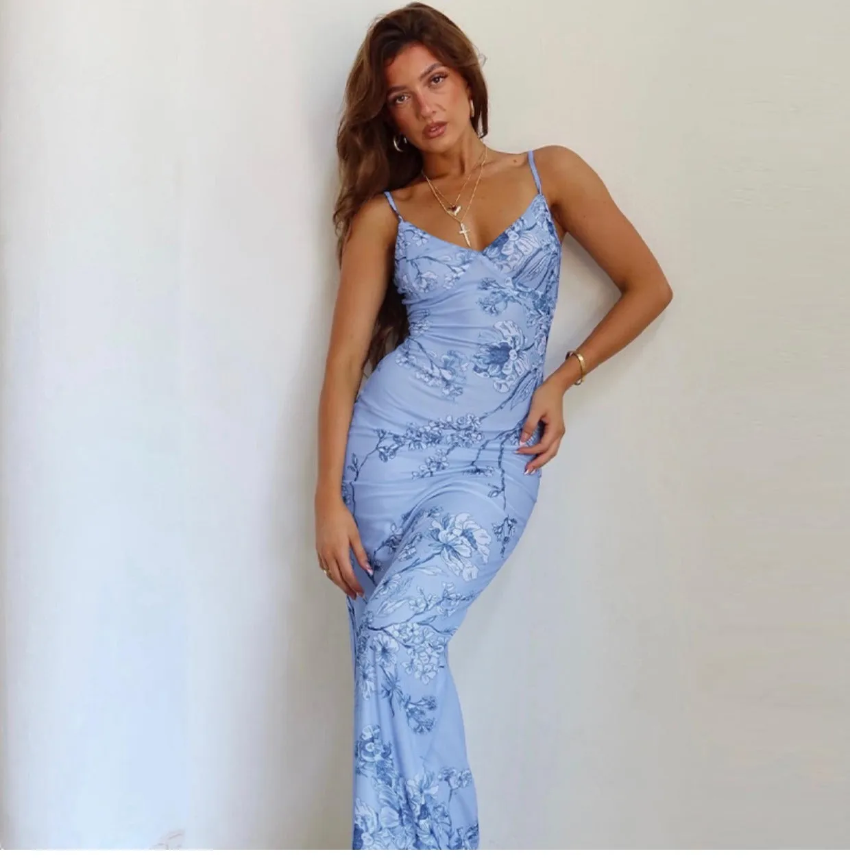Saniya Floral Maxi Slip Dress
