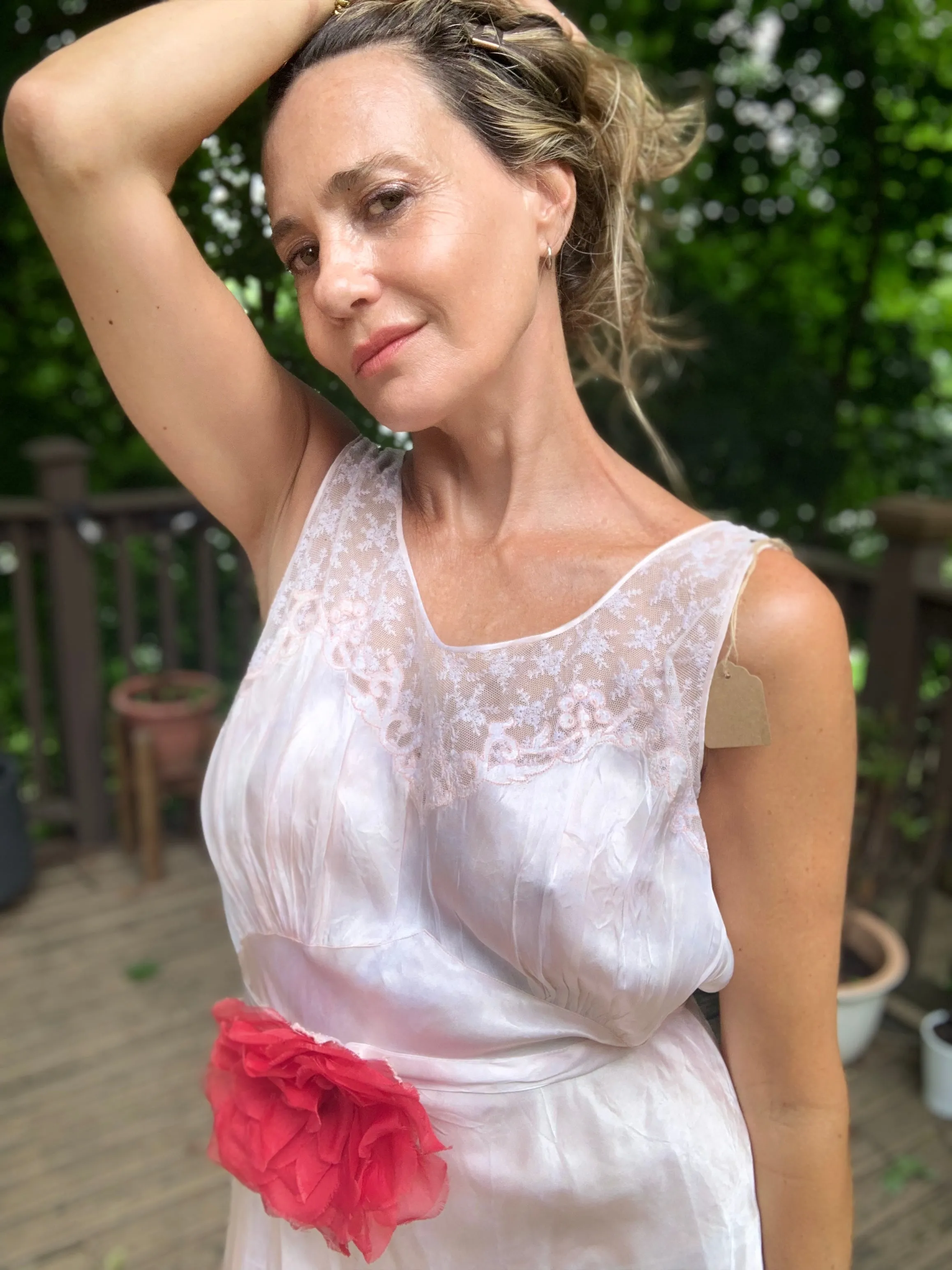 Satin Nightgown Light Pink - 40s