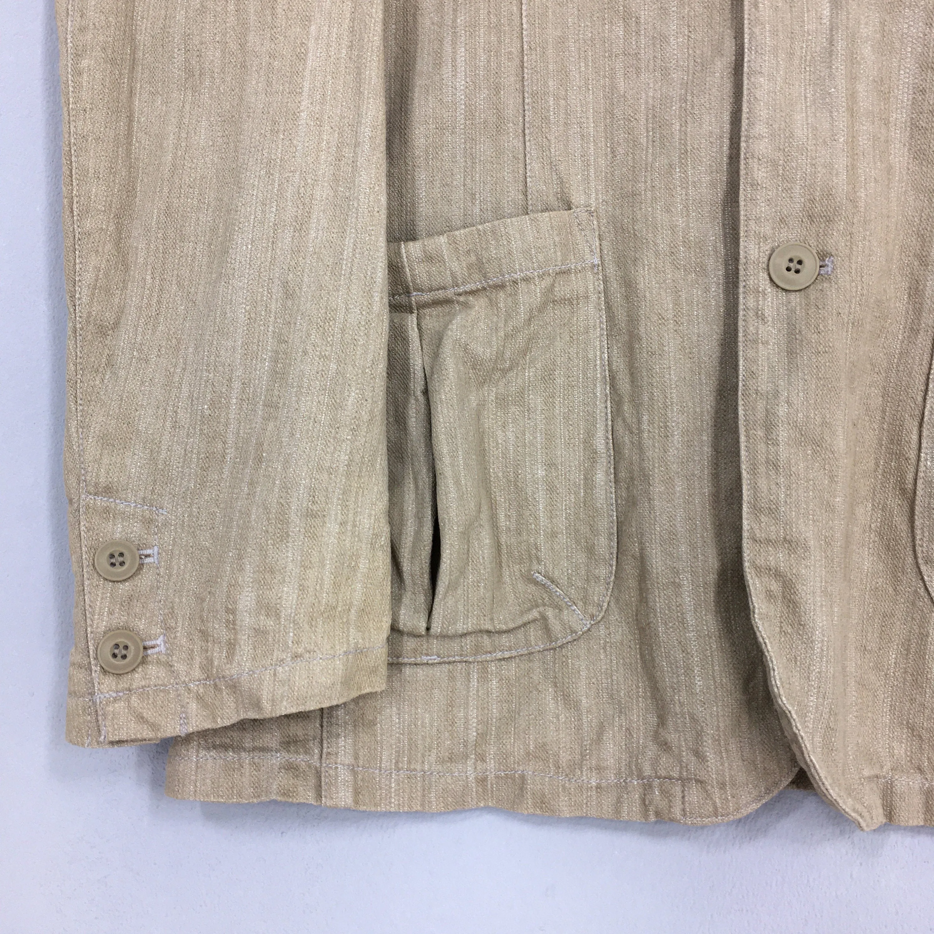 Smiths American Denim Workers Brown Jacket Labor Large