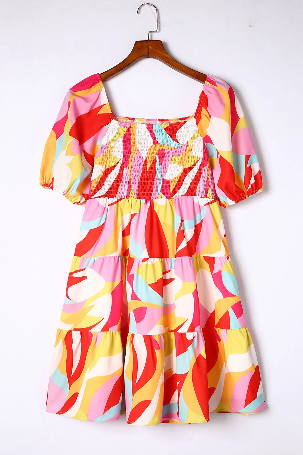 Smocked Babydoll Mini Dress