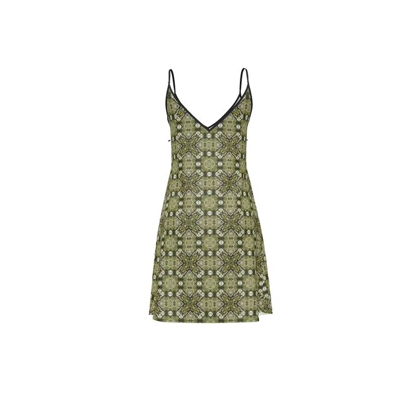 Spring Pine Diamond Slip Dress