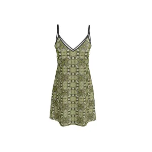 Spring Pine Diamond Slip Dress