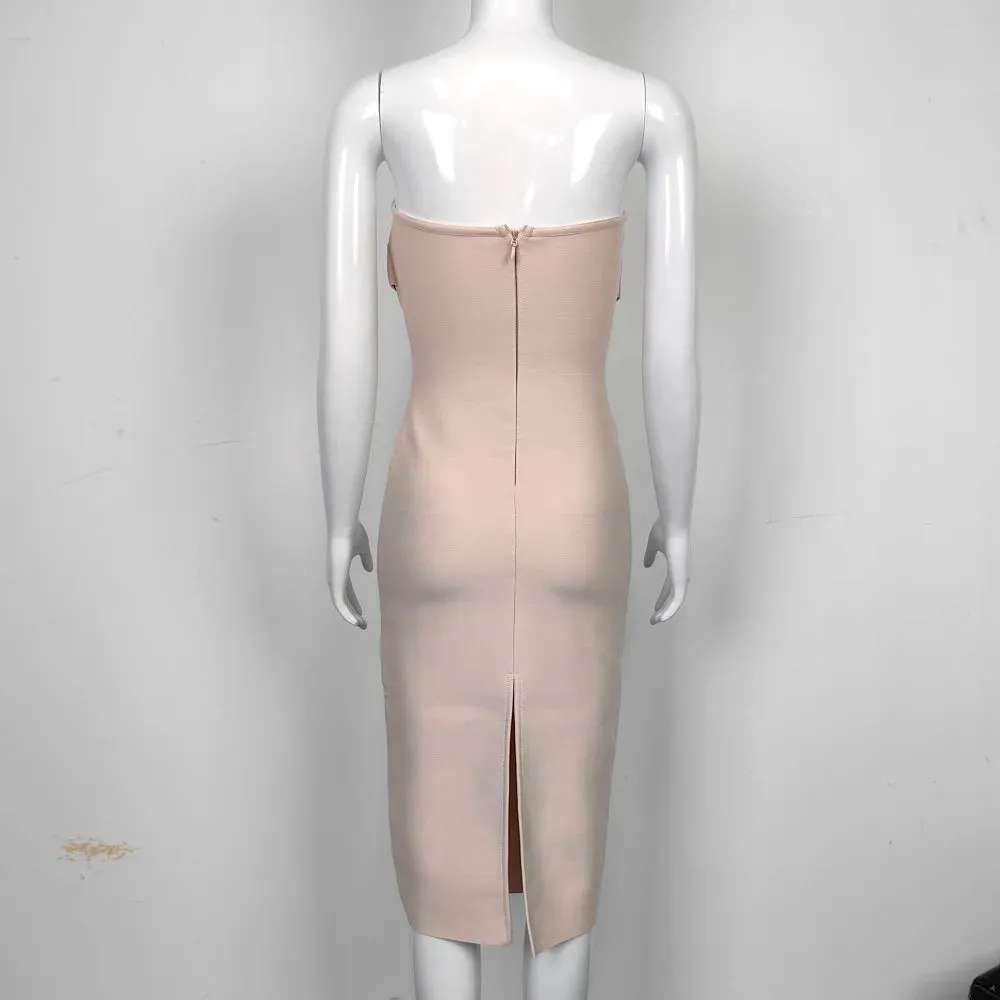 Strapless bodycon Bandage Dress