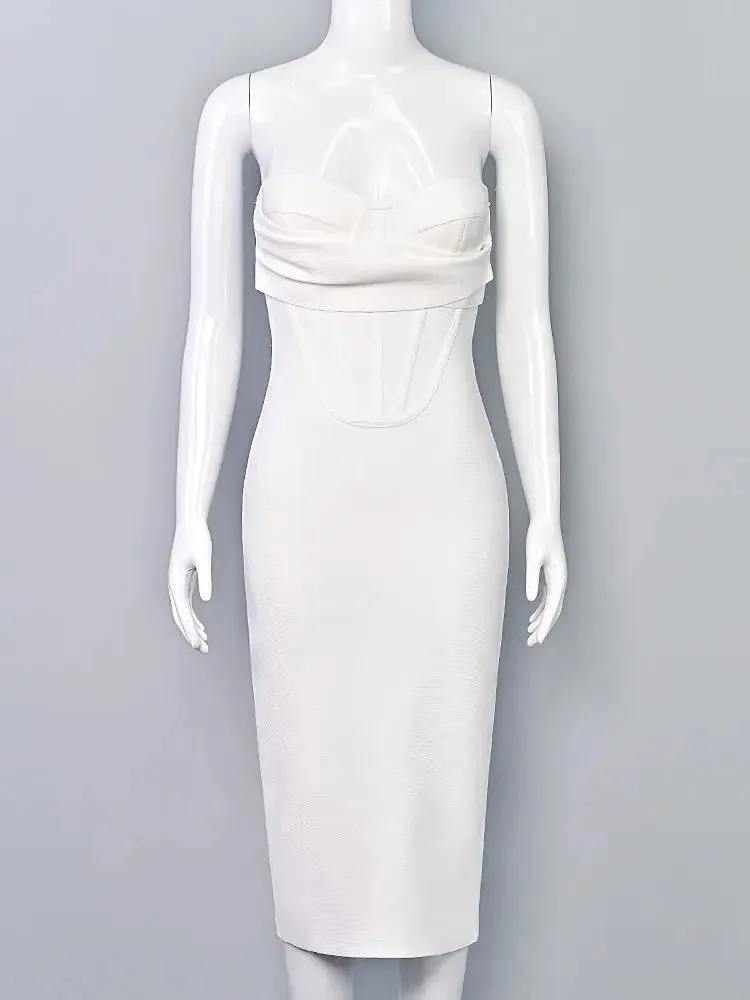 Strapless bodycon Bandage Dress