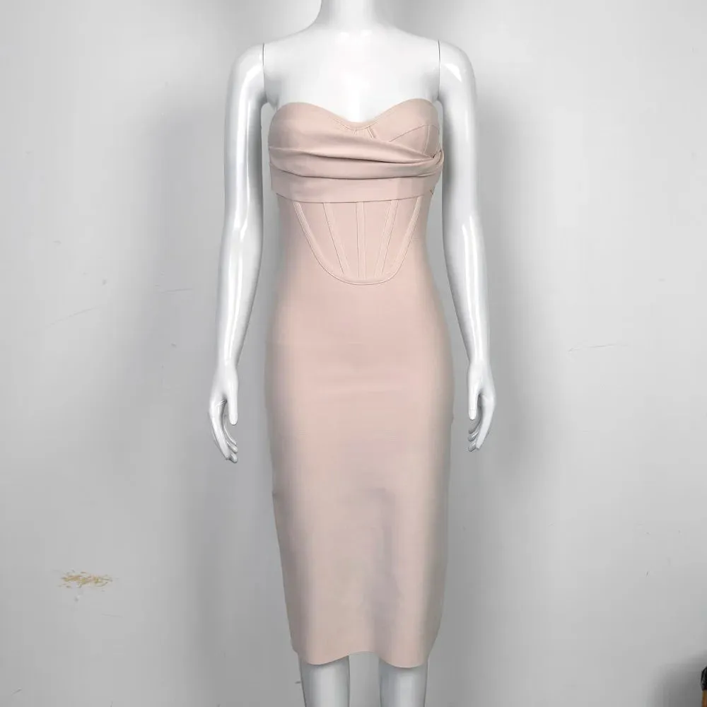 Strapless bodycon Bandage Dress