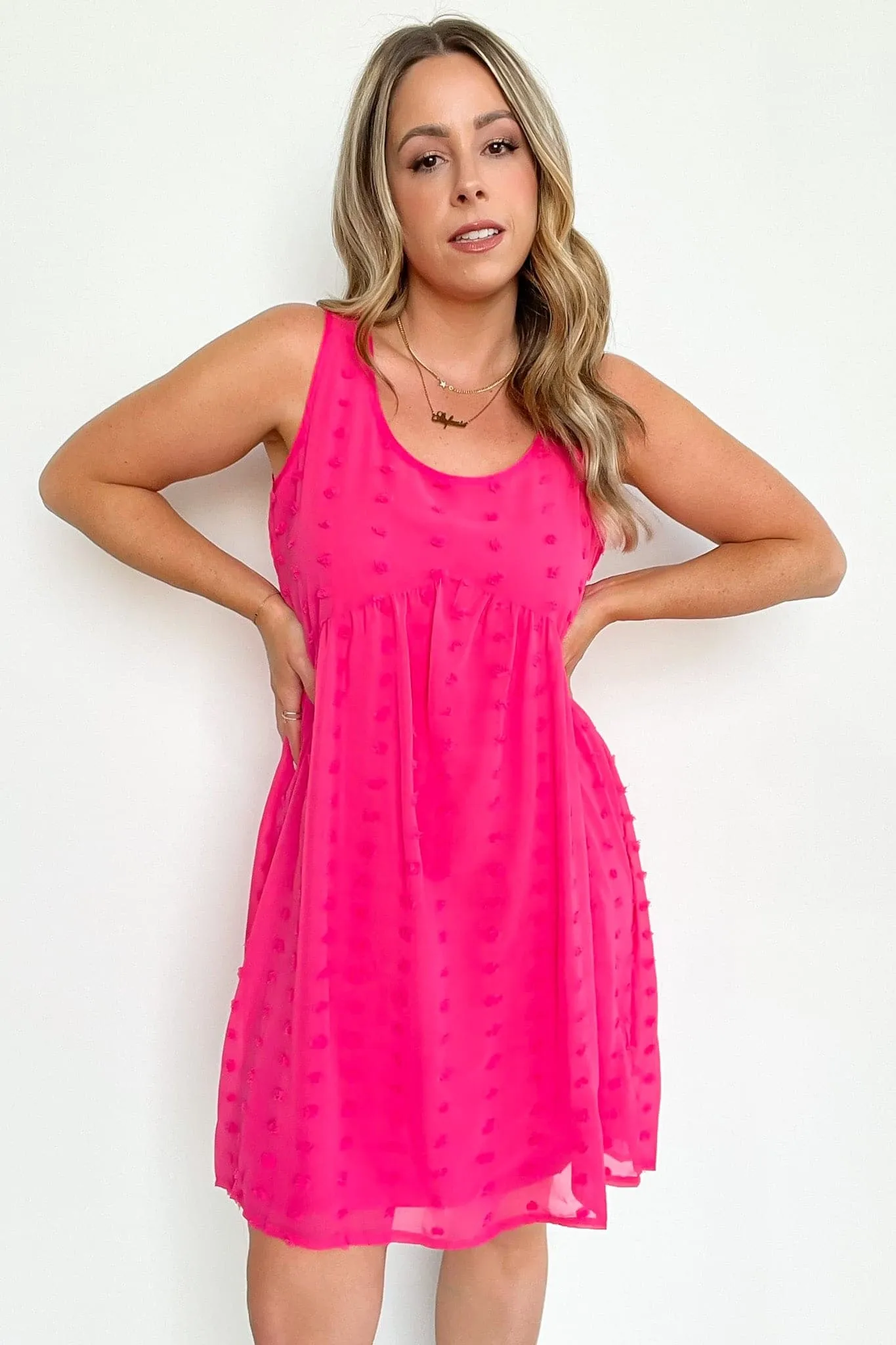 Sweet Impressions Swiss Dot Babydoll Dress - FINAL SALE