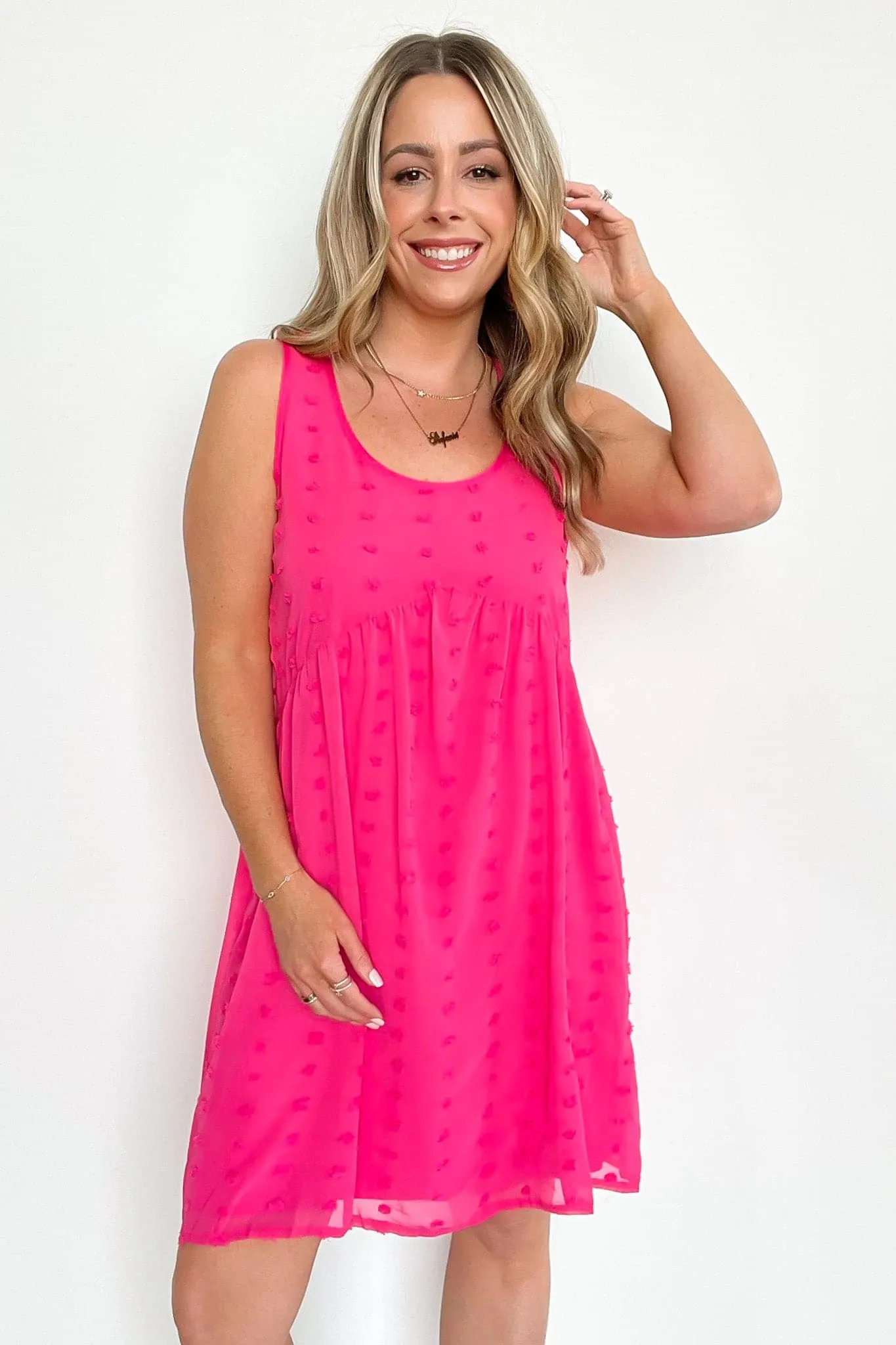 Sweet Impressions Swiss Dot Babydoll Dress - FINAL SALE