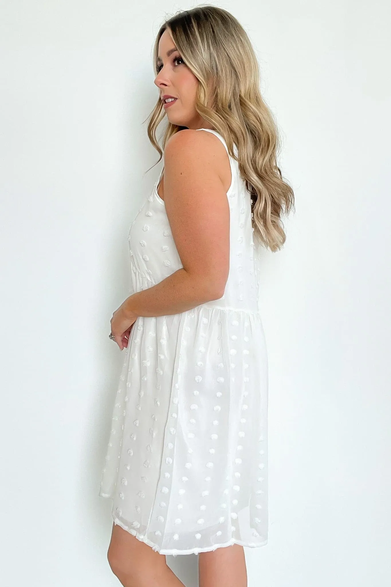 Sweet Impressions Swiss Dot Babydoll Dress - FINAL SALE