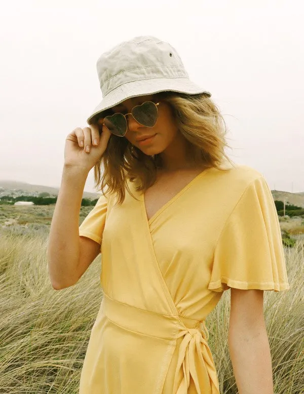 The Wrap Dress Yellow