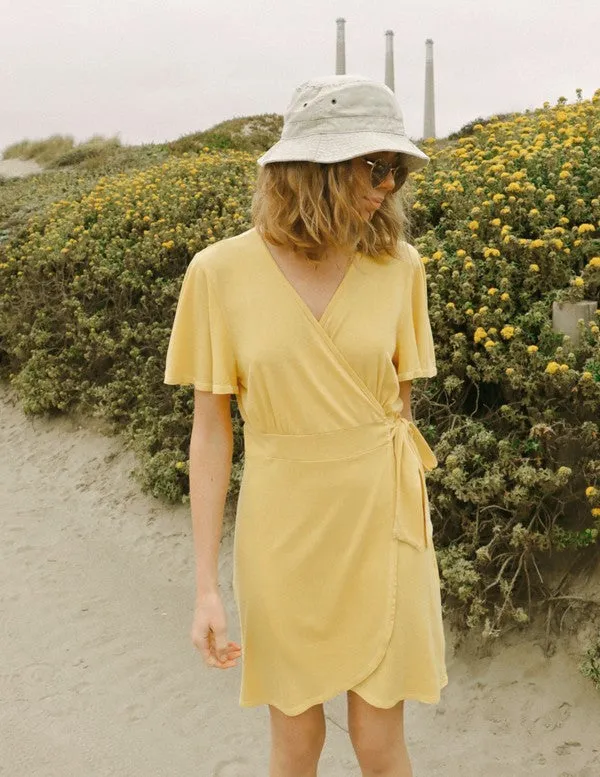 The Wrap Dress Yellow