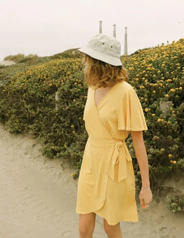 The Wrap Dress Yellow
