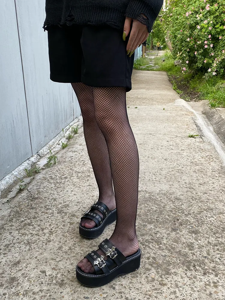 Toleet Bat Double Buckle Platform Sandals