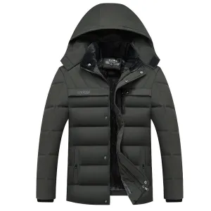 Tommy™ blauwe winddichte waterdichte comfortabele parka winterjas