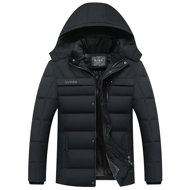 Tommy™ militaire stijl blauw bont met rits Parka winterjas