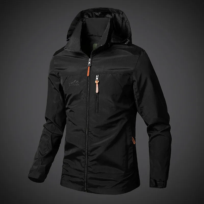 Tommy™ militaire stijl zwarte waterdichte parka winterjas met capuchon