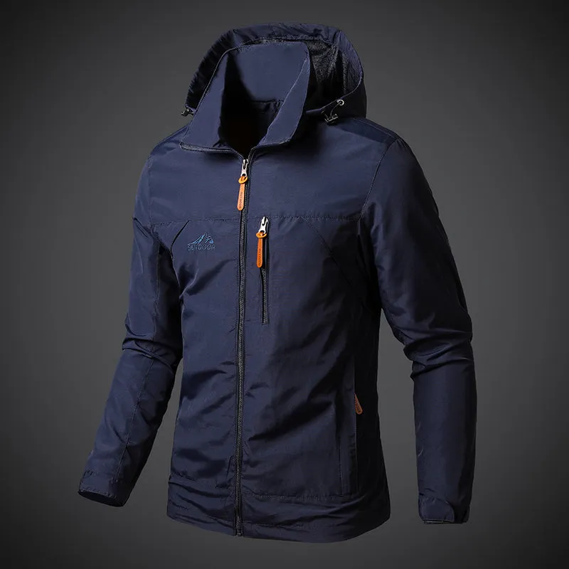 Tommy™ militaire stijl zwarte waterdichte parka winterjas met capuchon