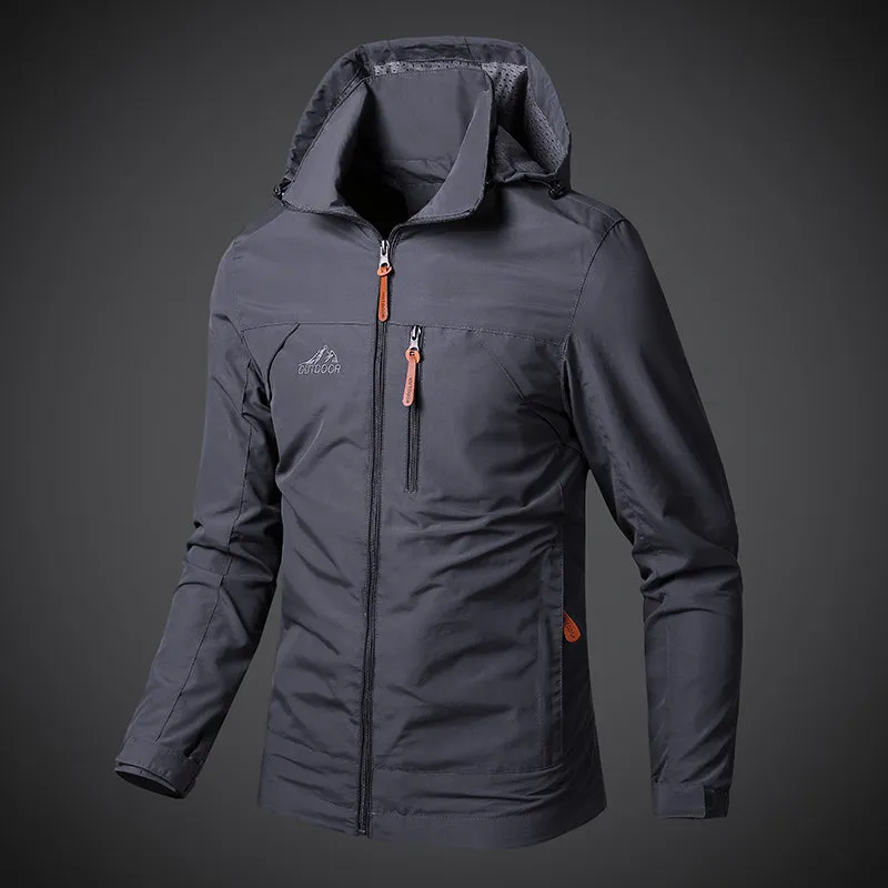 Tommy™ militaire stijl zwarte waterdichte parka winterjas met capuchon