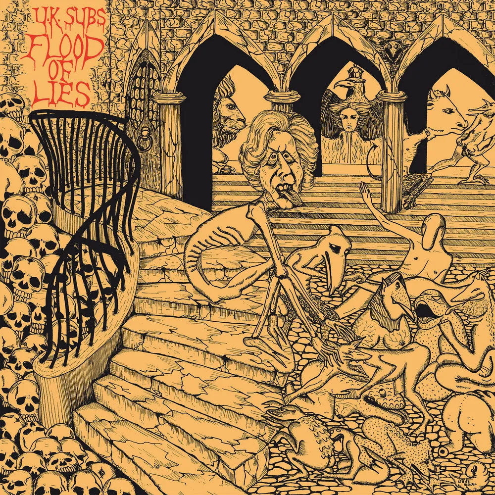 UK Subs 'Flood of Lies' LP limited yellow-ochre vinyl - PRE-SALE