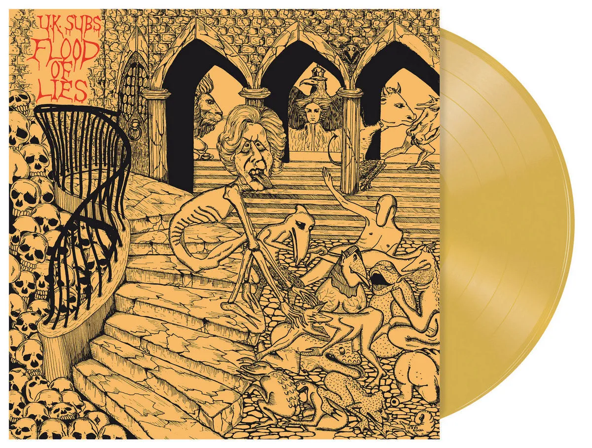 UK Subs 'Flood of Lies' LP limited yellow-ochre vinyl - PRE-SALE